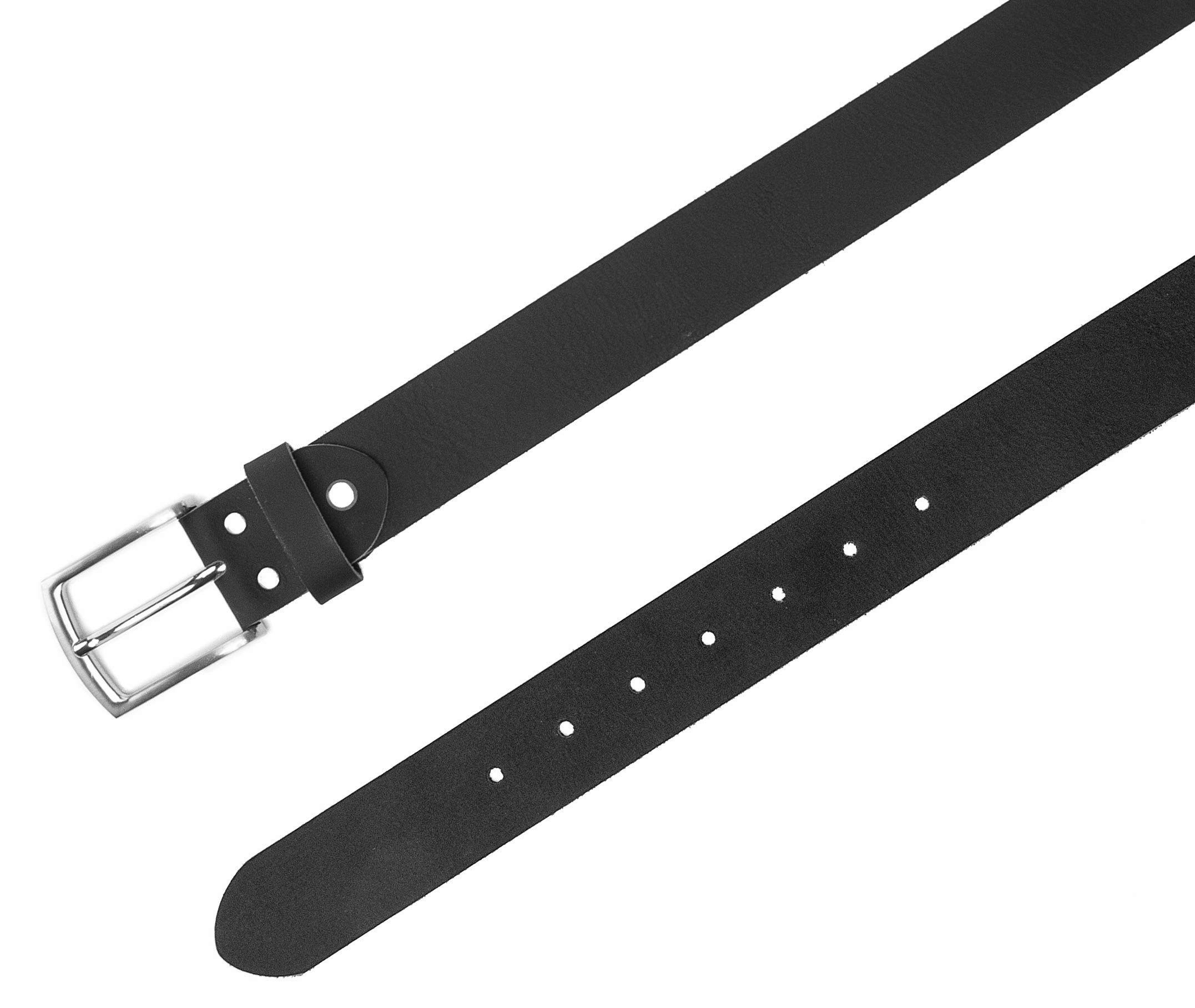 Echtleder, Frentree Leder, aus GERMANY breiter cm 100% 3,8 aus Gürtel IN kürzbar, Schwarz Ledergürtel MADE