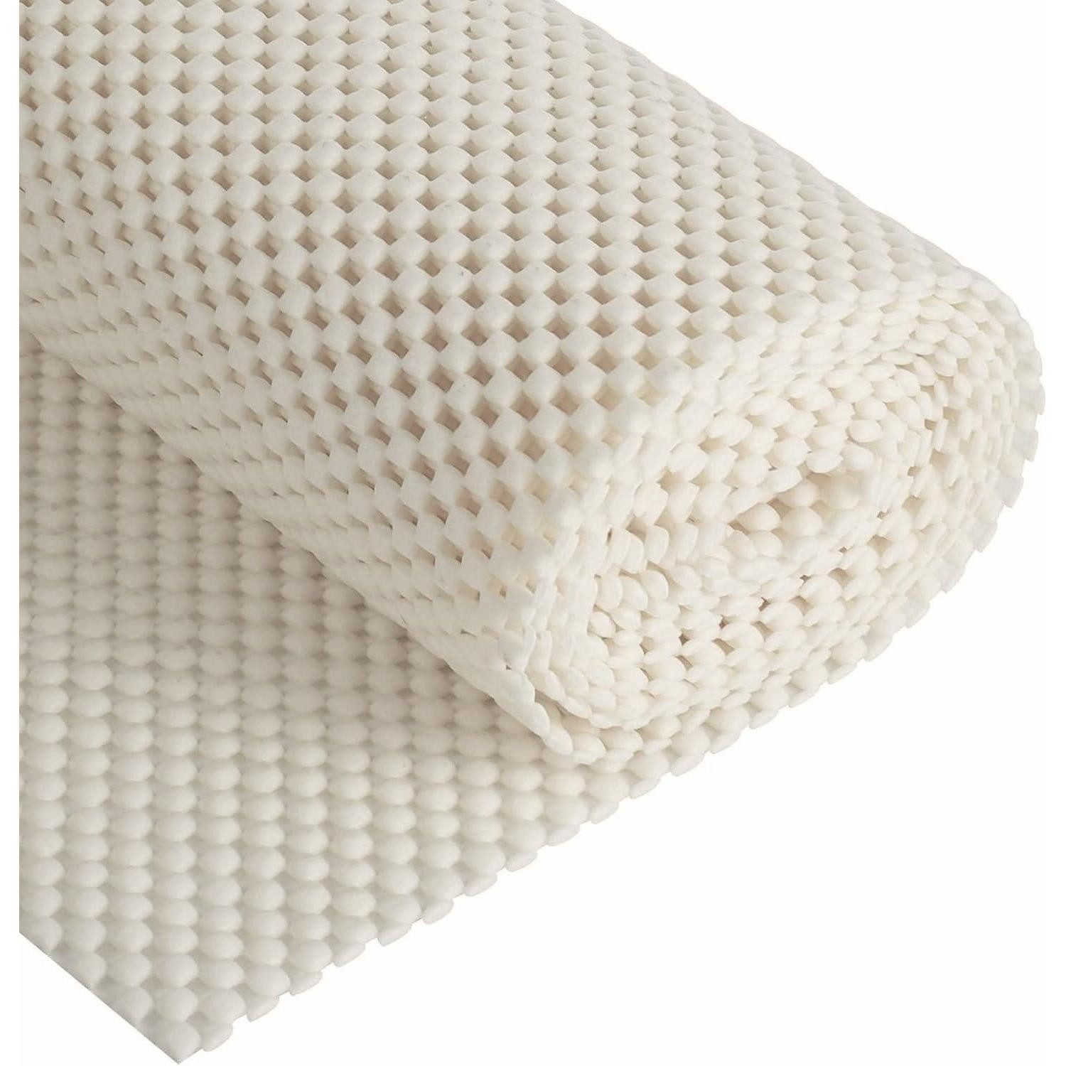 LuxusKollektion Antirutsch Teppichunterlage Antirutschmatte 50cm 200cm PVC zuschneidbar rutschfest Weiß