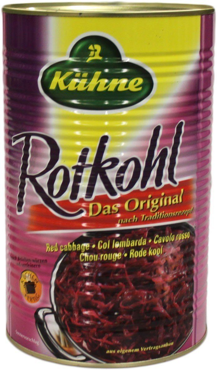 Kühne Gemüsekonserve, Kühne Rotkohl küchenfertig 4040g