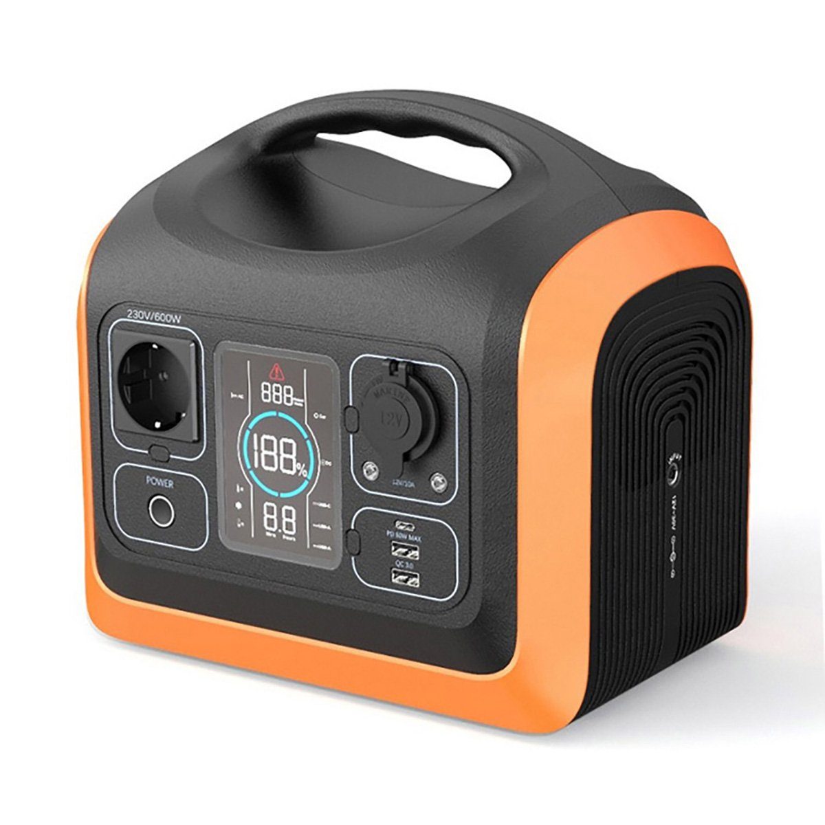 UPP-600, 600 Watt, 596Wh, LiFePO4, tragbarer Akku/Batterie Powerstation