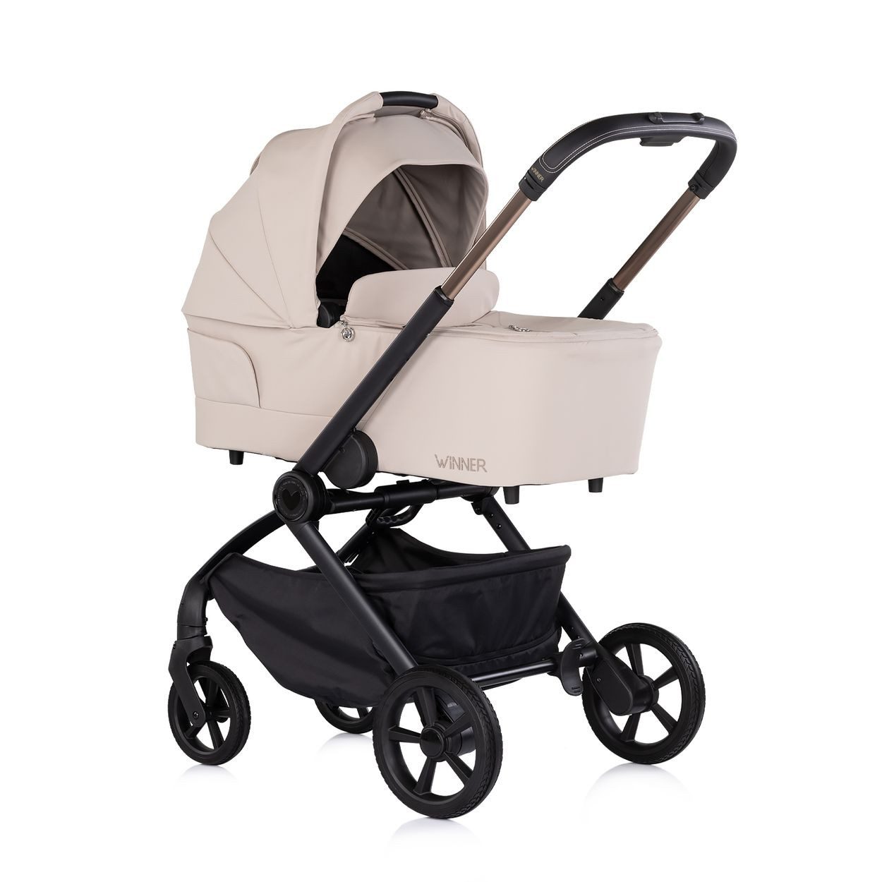 Chipolino Kombi-Kinderwagen Kombikinderwagen Winner 2 in 1, Babywanne klappbar Fußabdeckung Korb