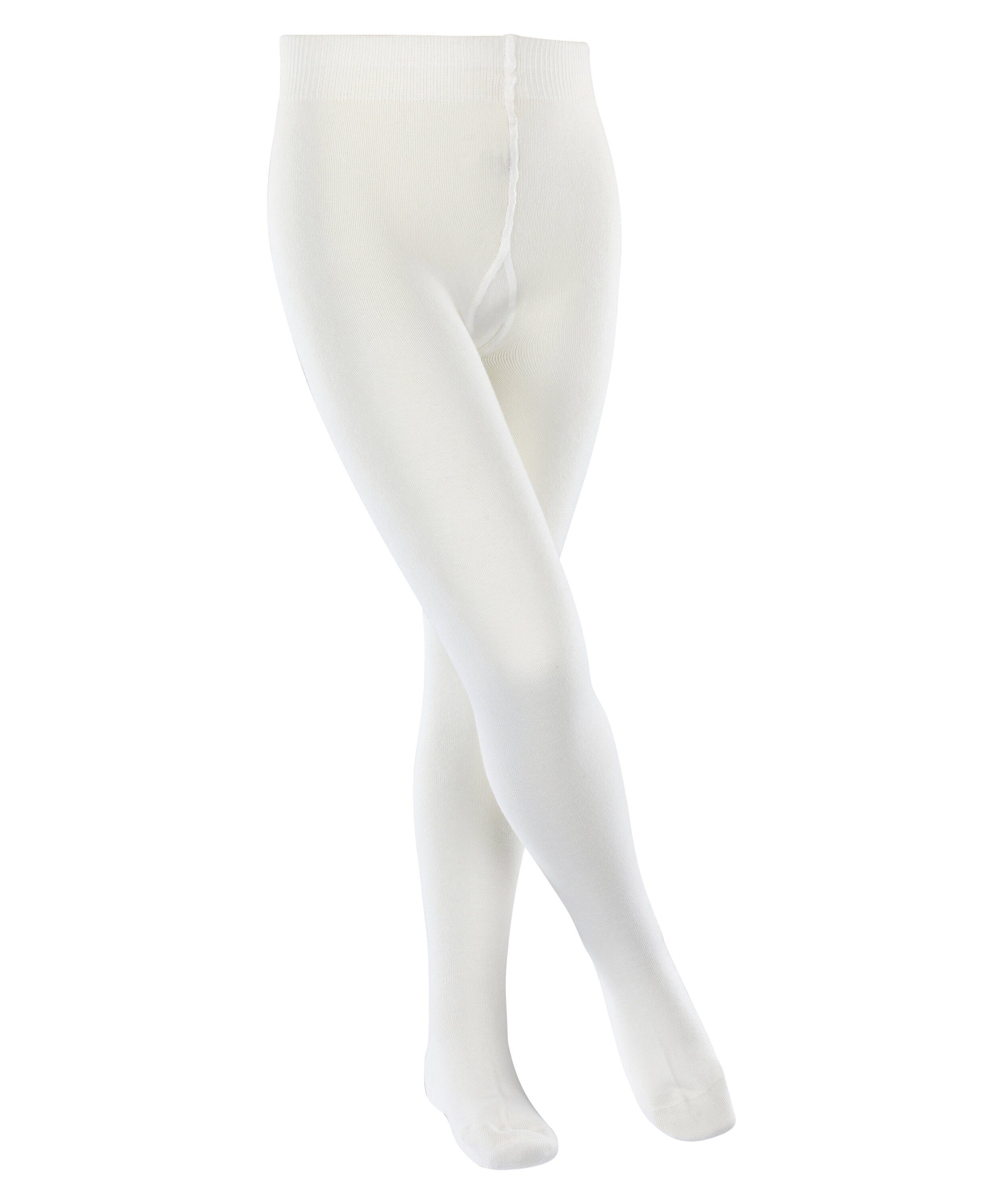 Esprit Strickstrumpfhose Foot Logo (1 St) aus hautfreundlicher Baumwolle off-white (2040)
