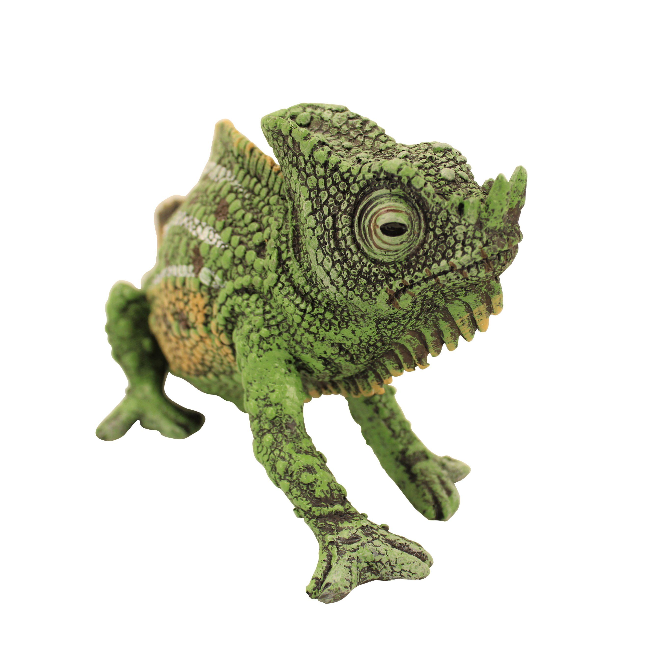Online-Fuchs Gartenfigur Chamäleon Eidechse Leguan Reptil Teichdeko Größe wählbar wetterfest, (witterungsbeständig, Garten), Maße kleines ca. 24x11x10 cm, große – Bild 4 von 4