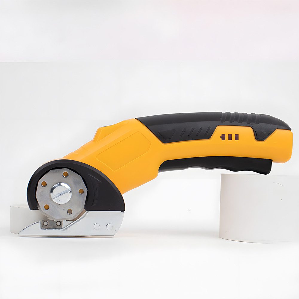 PODOFO Akku-Universalschere Elektrische Schere Set Akkuschere Kartonschneider mit Ladegerät, für Schneiden Leder Topfpflanze Baumwollstoff Pappe