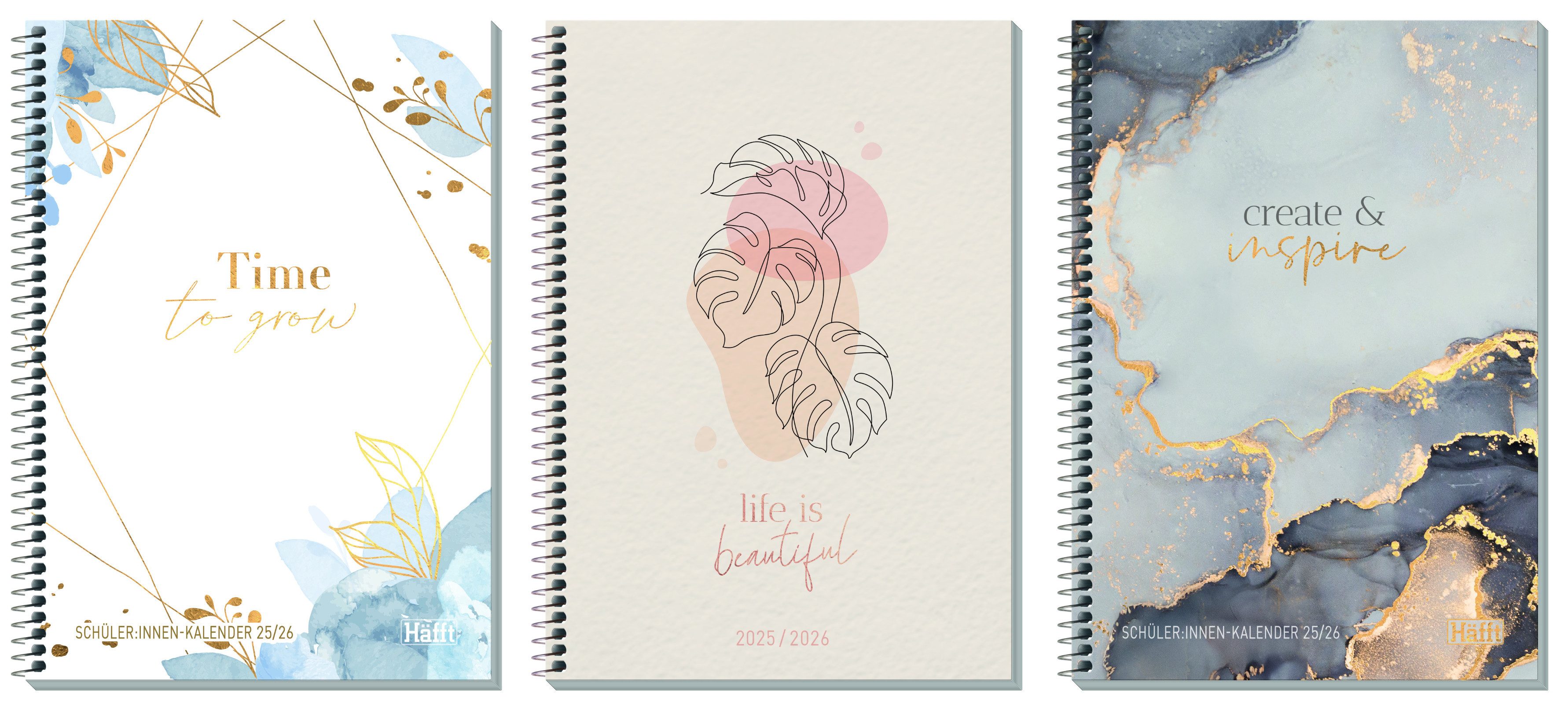 Häfft Планувальник HÄFFT College-Timer A5 2025/2026 Schülerkalender sortiert 9736-8