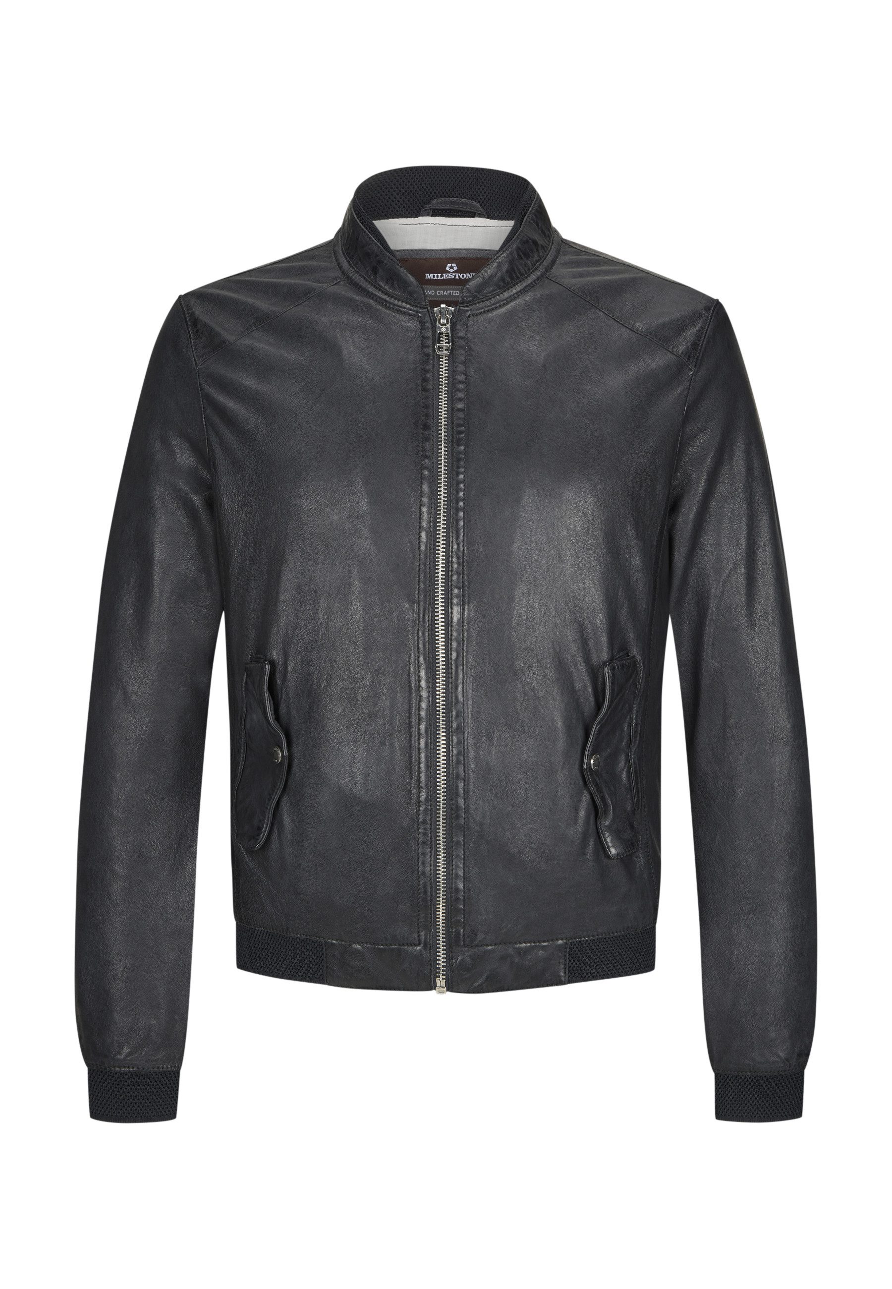 Lederjacke MSDerek Herren Bikerjacke Jacke Leder klassisch