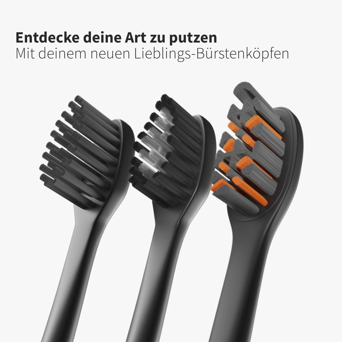 Zahnheld Elektrische Zahnbürste Schallzahnbürste Gero G2 mit Etui schwarz, 5 Putzmodi, Zahnpflege, Mundpflege, Reisezahnbürste, Zahnbürste mit Schall, USB Lades – Bild 3 von 5