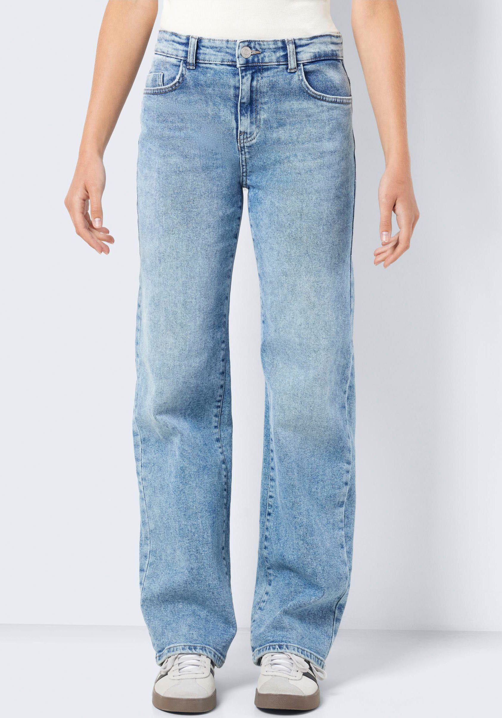 Noisy may Straight-Jeans NMYOLANDA WIDE JEANS NW NOOS AZ236LB