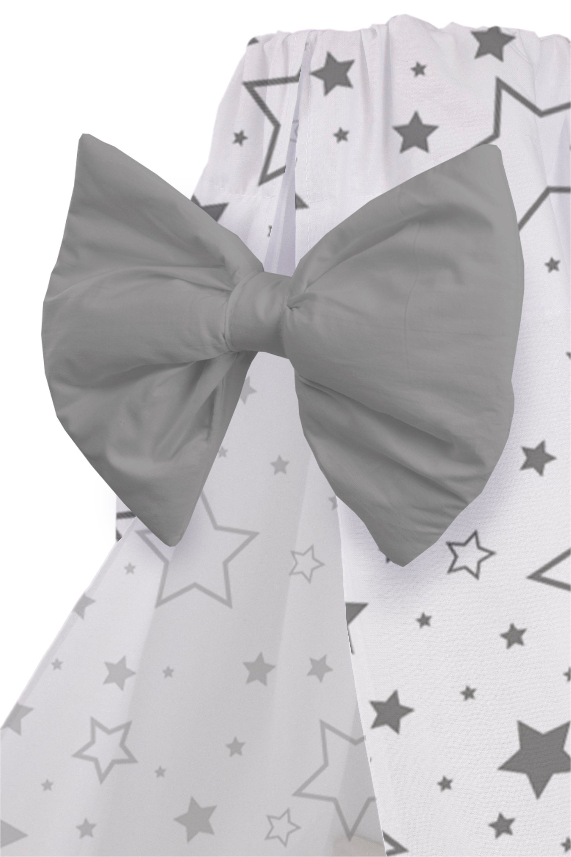 Amilian Betthimmel (Himmel für Babybett; Stubenwagen; Babywiege), Chiffon- oder Vollstoffhimmel