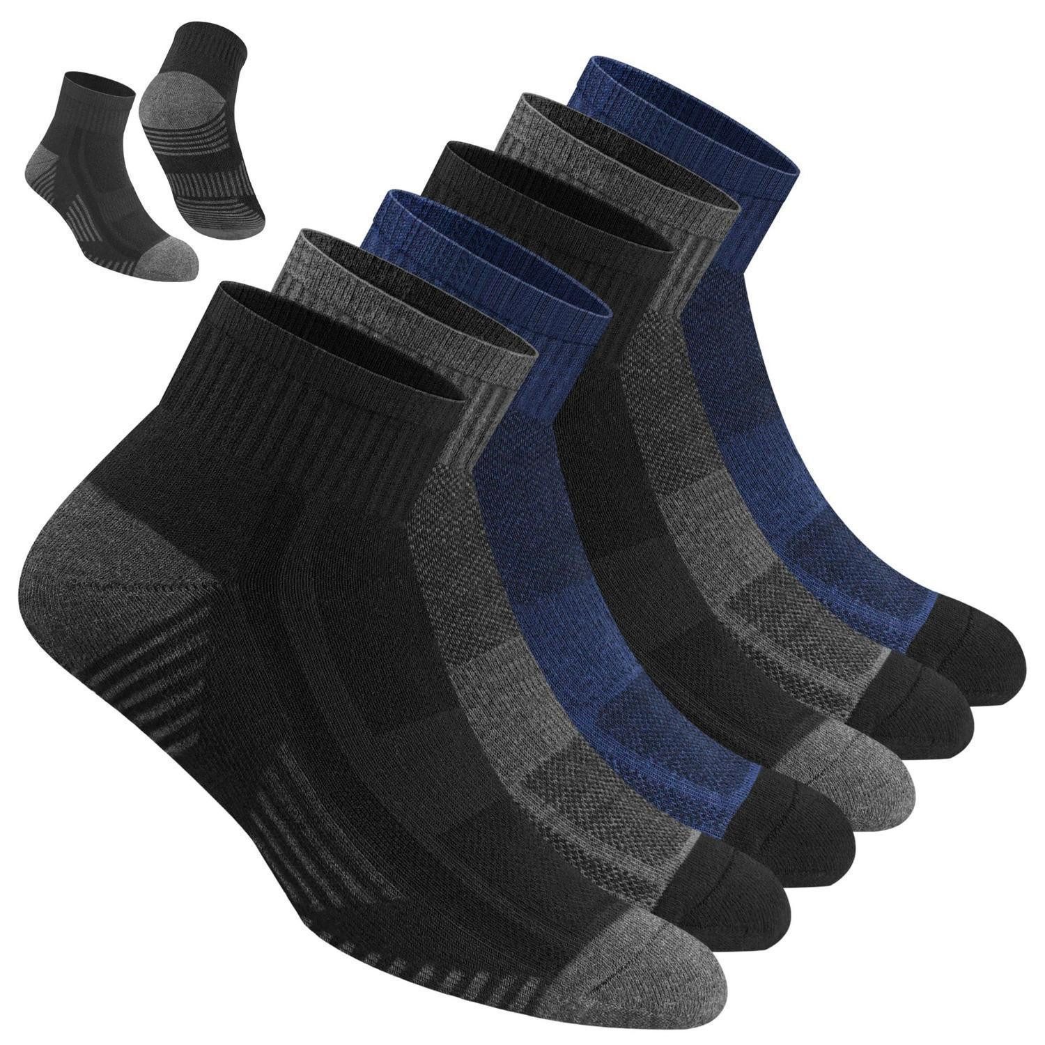 LuxusKollektion Sportsocken Herren Sportsocken 6er Pack 43-46 Viertellang