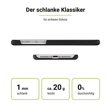 Artwizz Smartphone-Hülle Artwizz Rubber Clip - Schlanke Schutzhülle mit Soft-Touch-Beschichtung für iPhone Xs Max, Schwarz