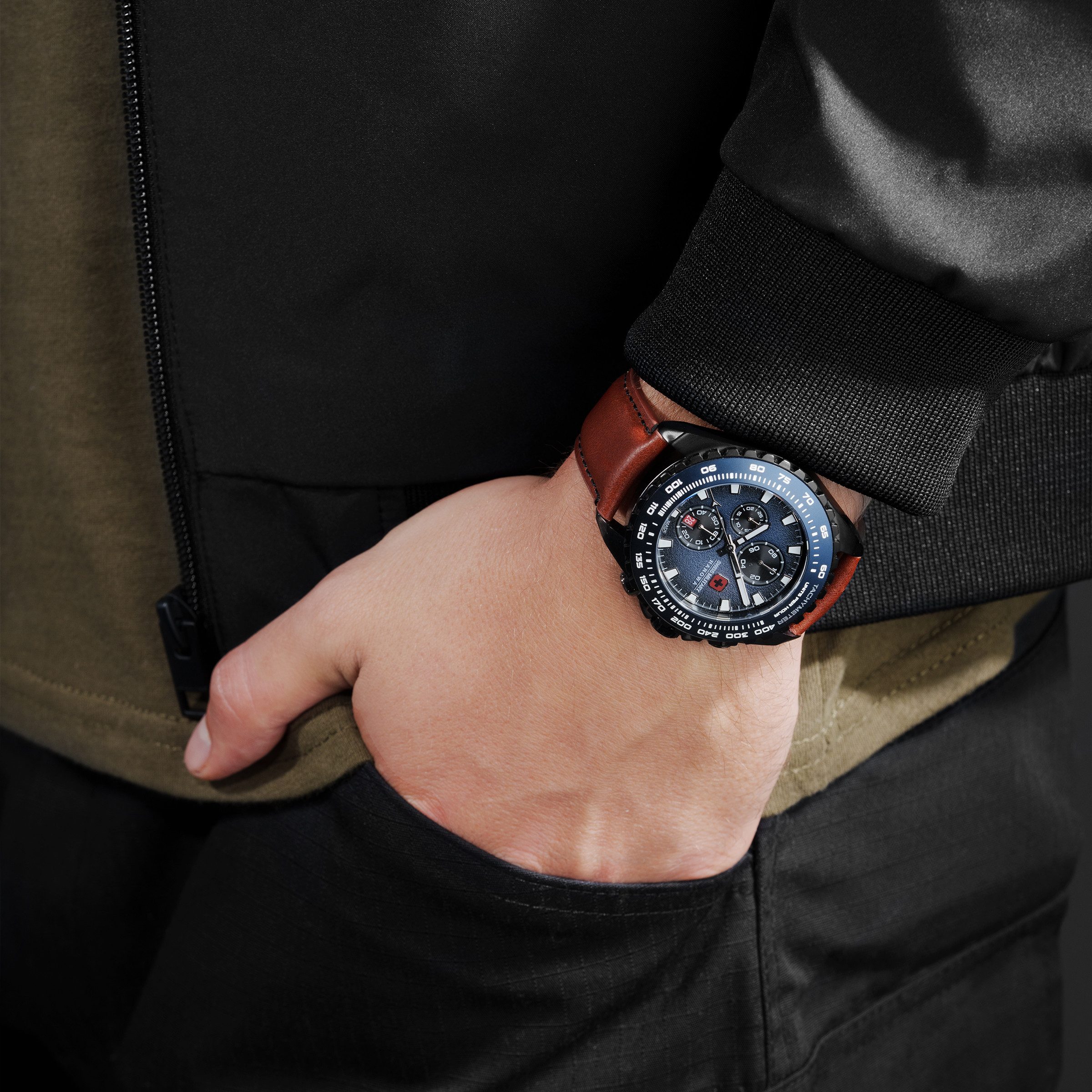 Swiss Military Hanowa Quarzuhr Quarzuhr Herrenuhr 45 Quarz Herren