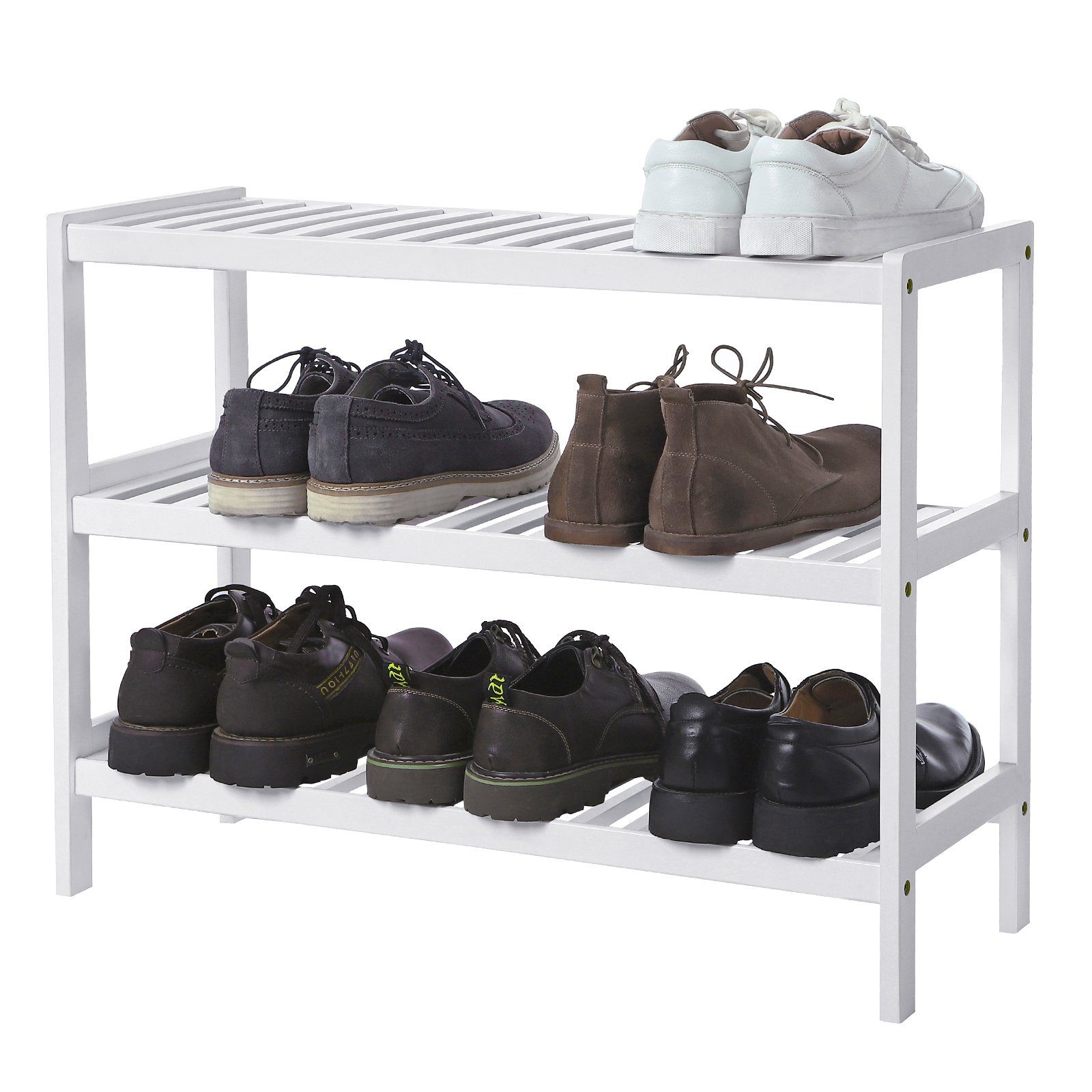 SONGMICS Schuhregal Schuh-Organizer, Schuhregal mit 3 Ebenen, Schuh-Organiz günstig online kaufen