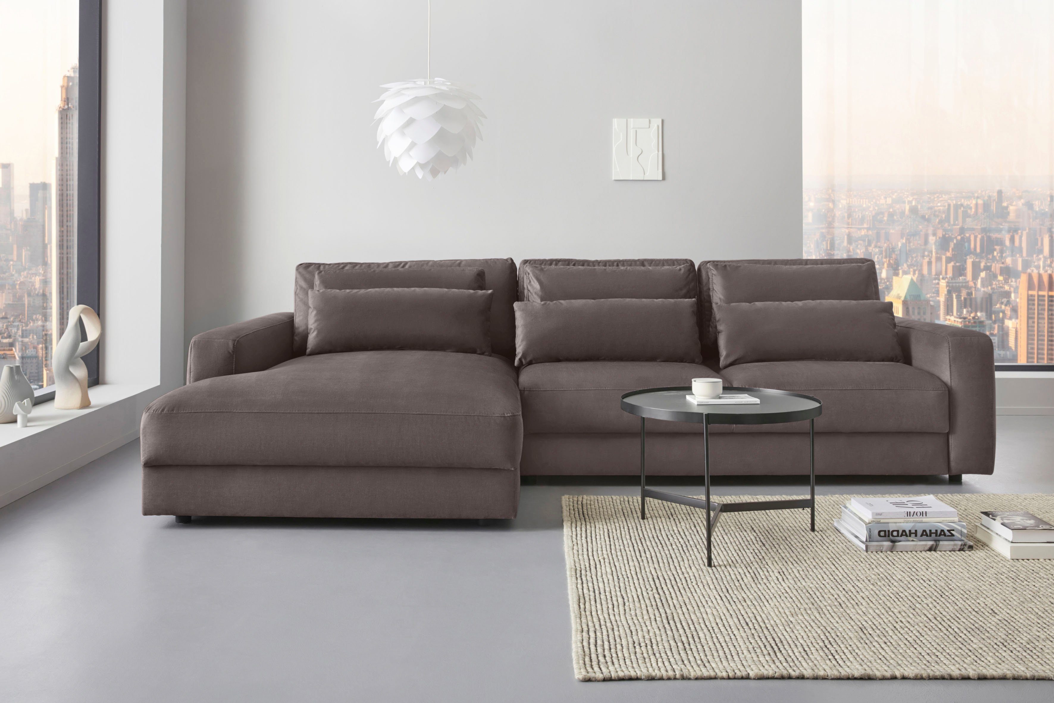 PLACES OF STYLE Ecksofa "Bloomfield, bequem und elegant, OTTOs Choice, Brei günstig online kaufen