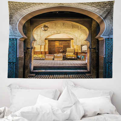 Wandteppich aus Weiches Mikrofaser Stoff Für das Wohn und Schlafzimmer, Abakuhaus, rechteckig, Marokkanisch Altes marokkanisches Motiv