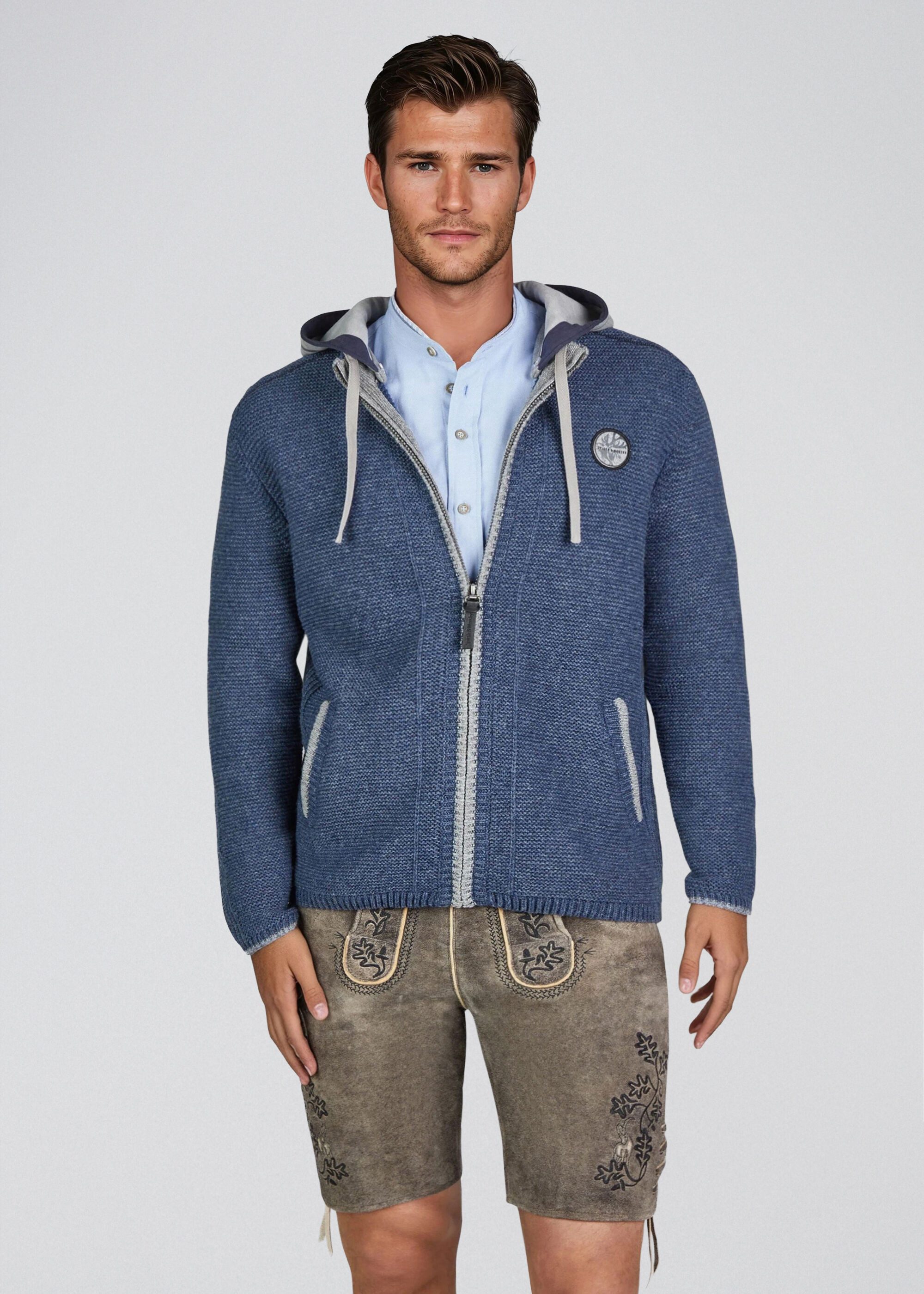 Spieth & Wensky Trachtenstrickjacke Echo (1-tlg) im unifarbenen Design