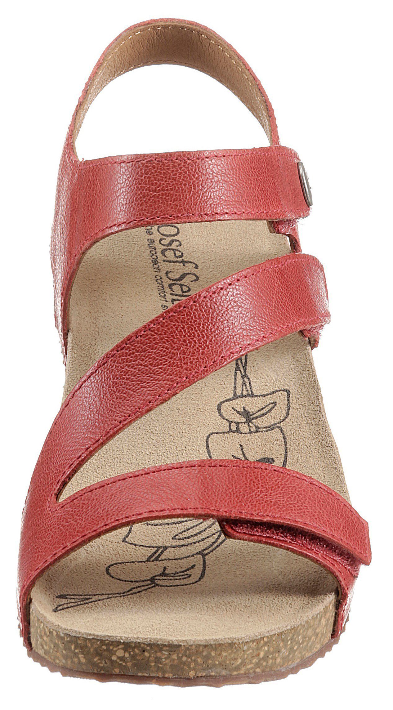 TONGA Sandale 25 Klettverschlüssen mit Josef praktischen Seibel rot