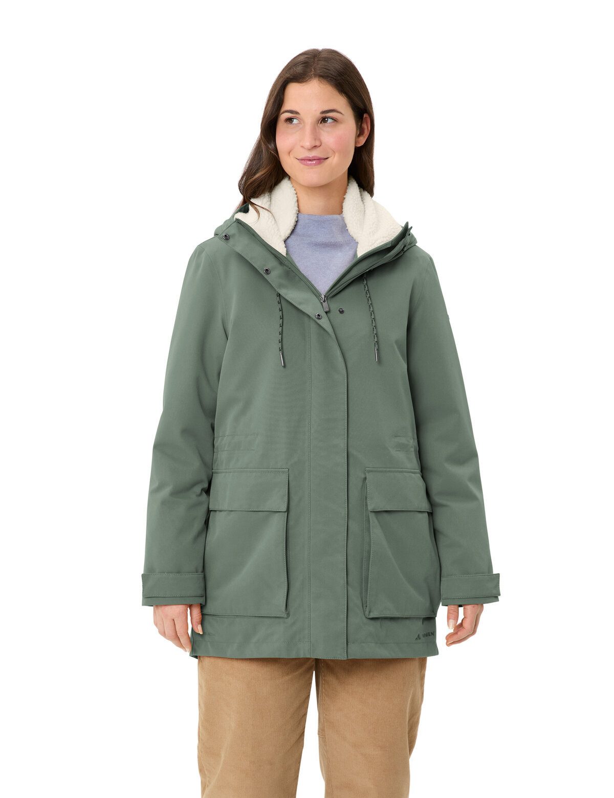 VAUDE Outdoorjacke Women's Manukau Parka III (1-St) Freizeitparka für kalte, unbeständige Tage