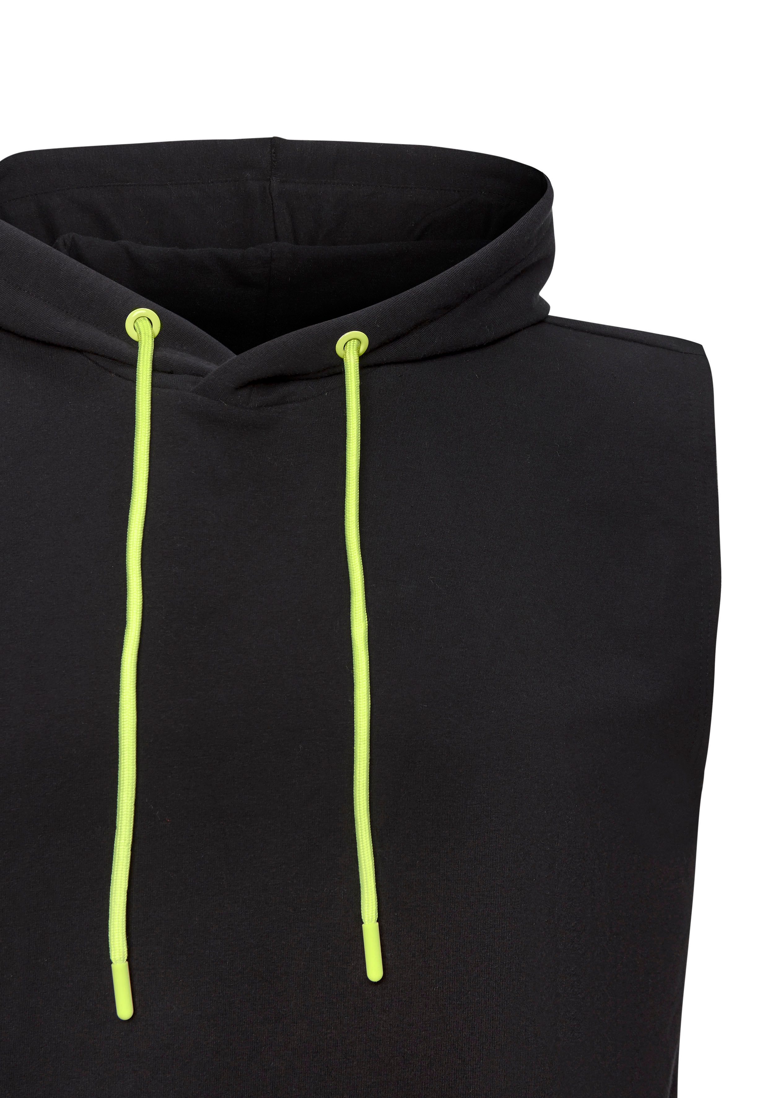 Le Jogger Performance Kapuzensweatshirt ohne Ärmel und mit kontrastfarbenen Details