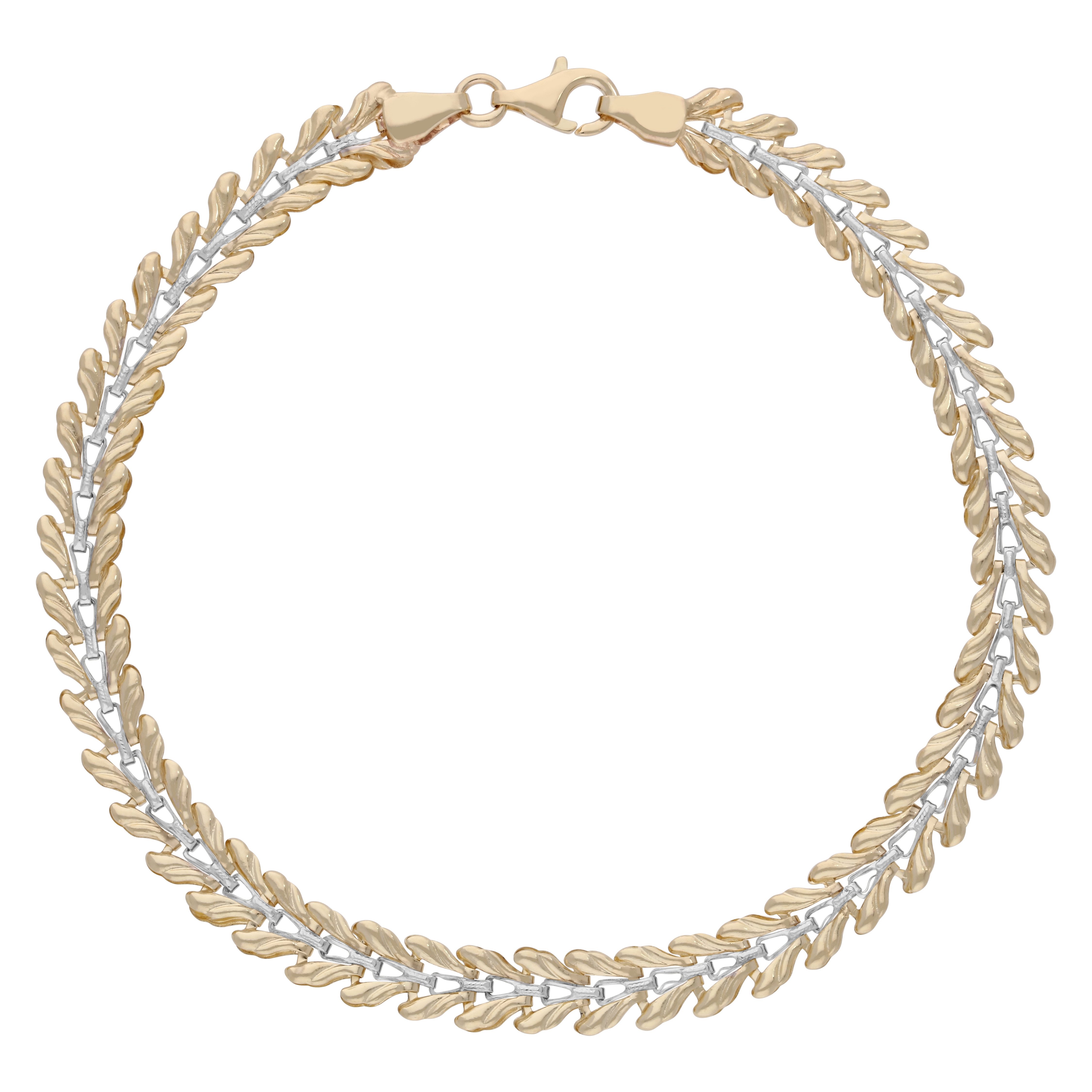 Firetti Armband Schmuck Geschenk Gold 585 Armschmuck Armkette Fantasie bicolor