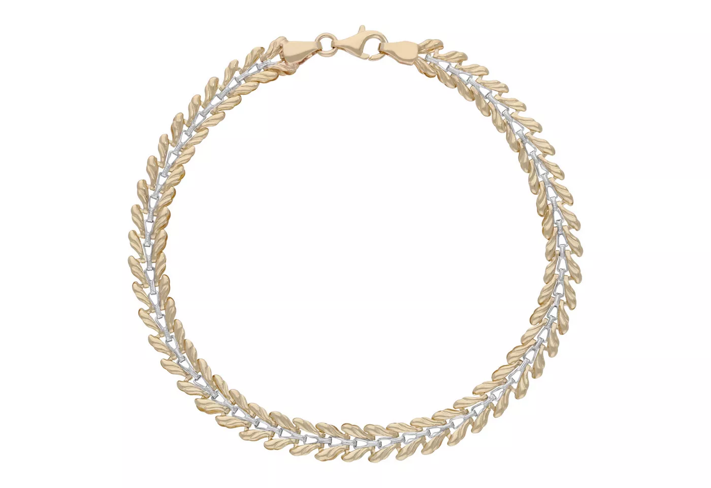 Firetti Armband Schmuck Geschenk Gold 585 Armschmuck Armkette Fantasie bicolor