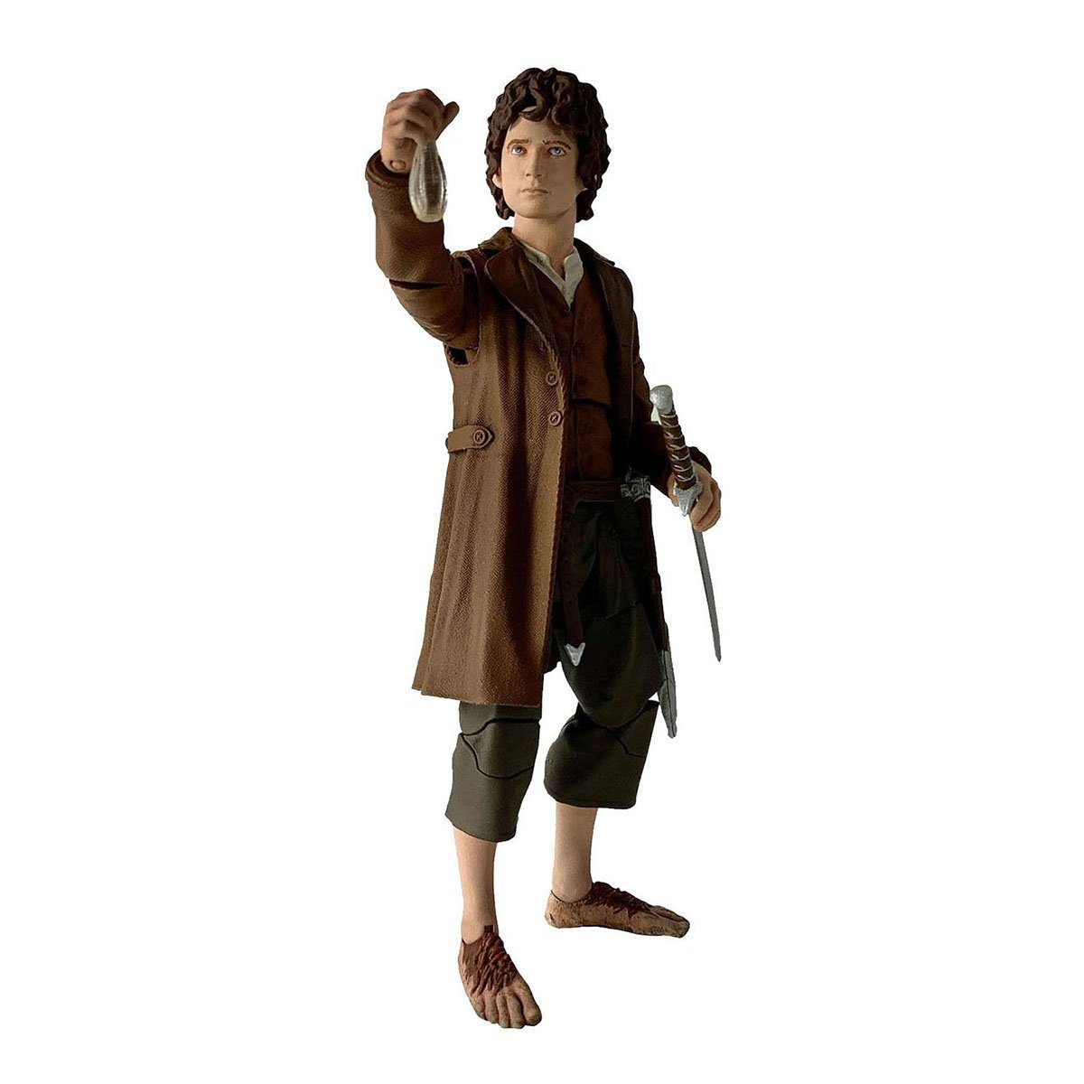 Diamond Select Toys Actionfigur Herr der Ringe, (Deluxe Action Figur ca. 18 cm), mit Zubehör und Diorama-Base