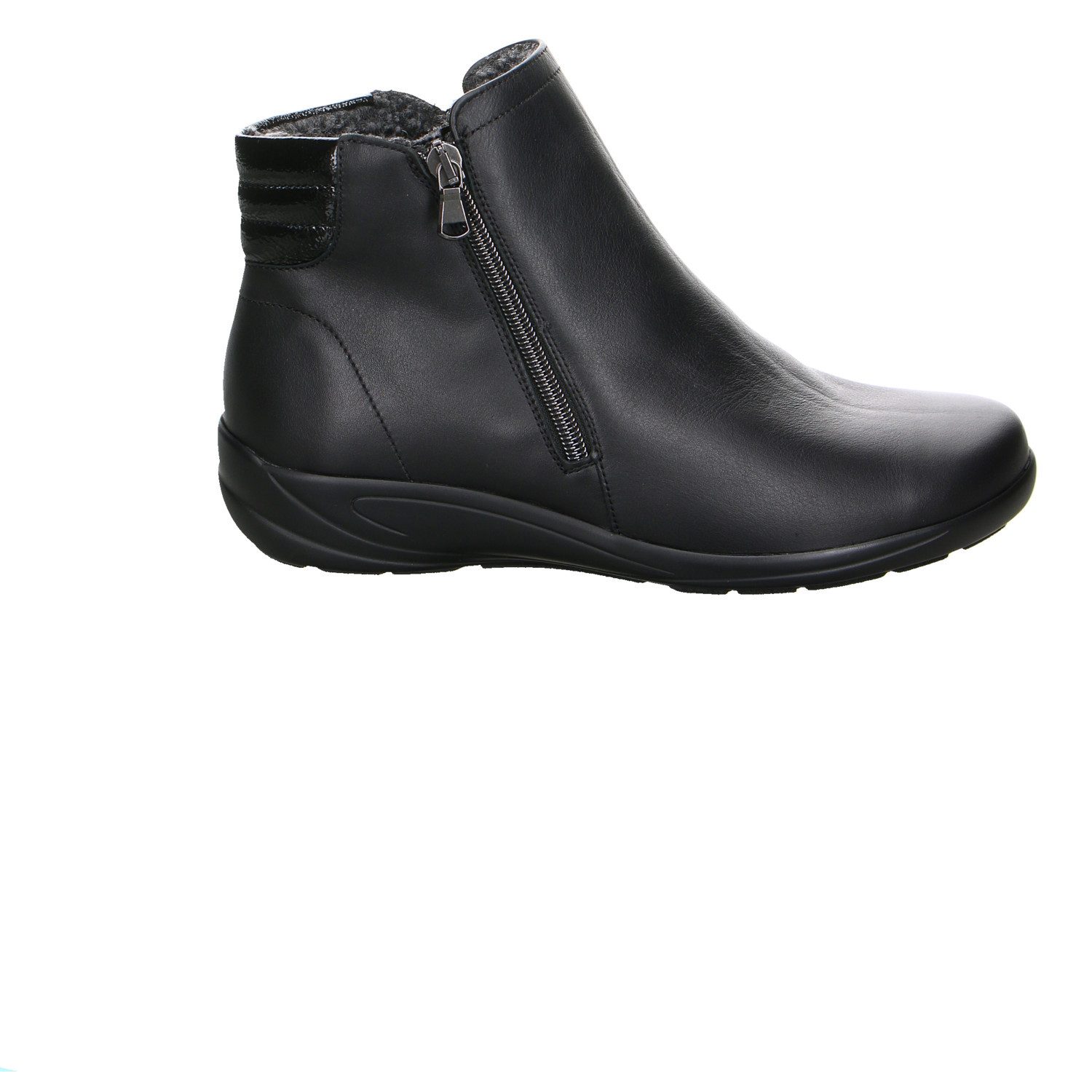 Semler Soft-n./k-lack Leder Comfort Stiefelette schwarz Stiefelette