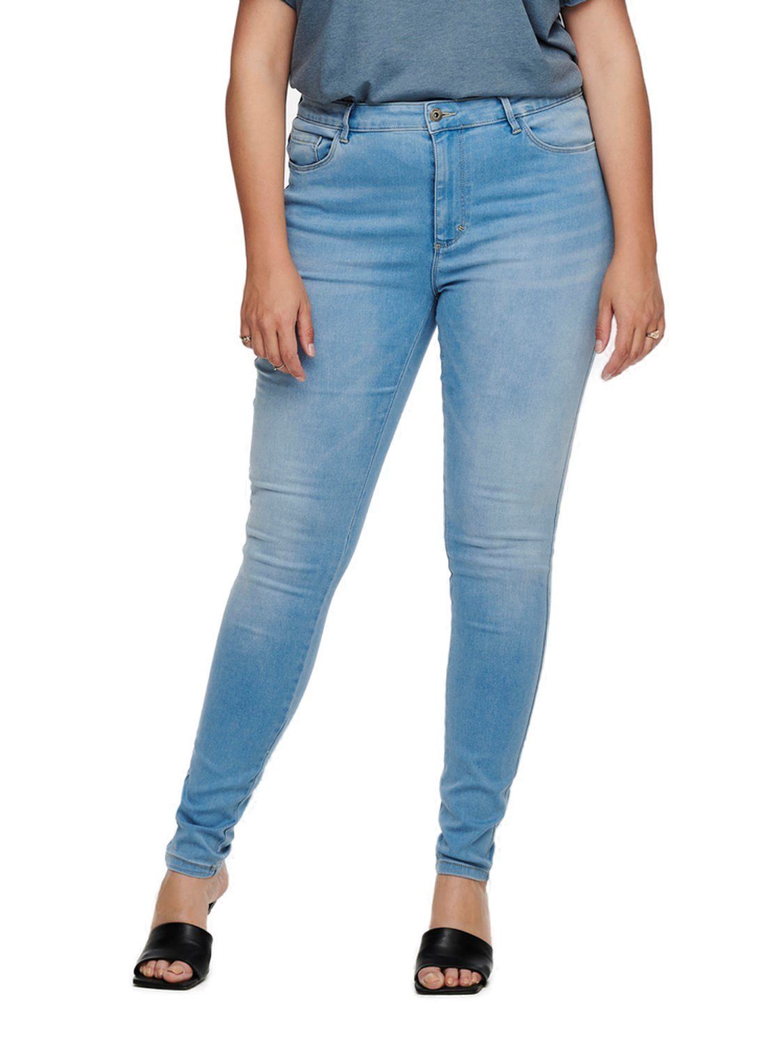 Skinny-fit-Jeans BJ13333 CARAUGUSTA in großen Stretch Größen mit ONLY