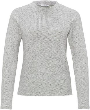 OPUS Langarmshirt Snowi mit Strukturmuster