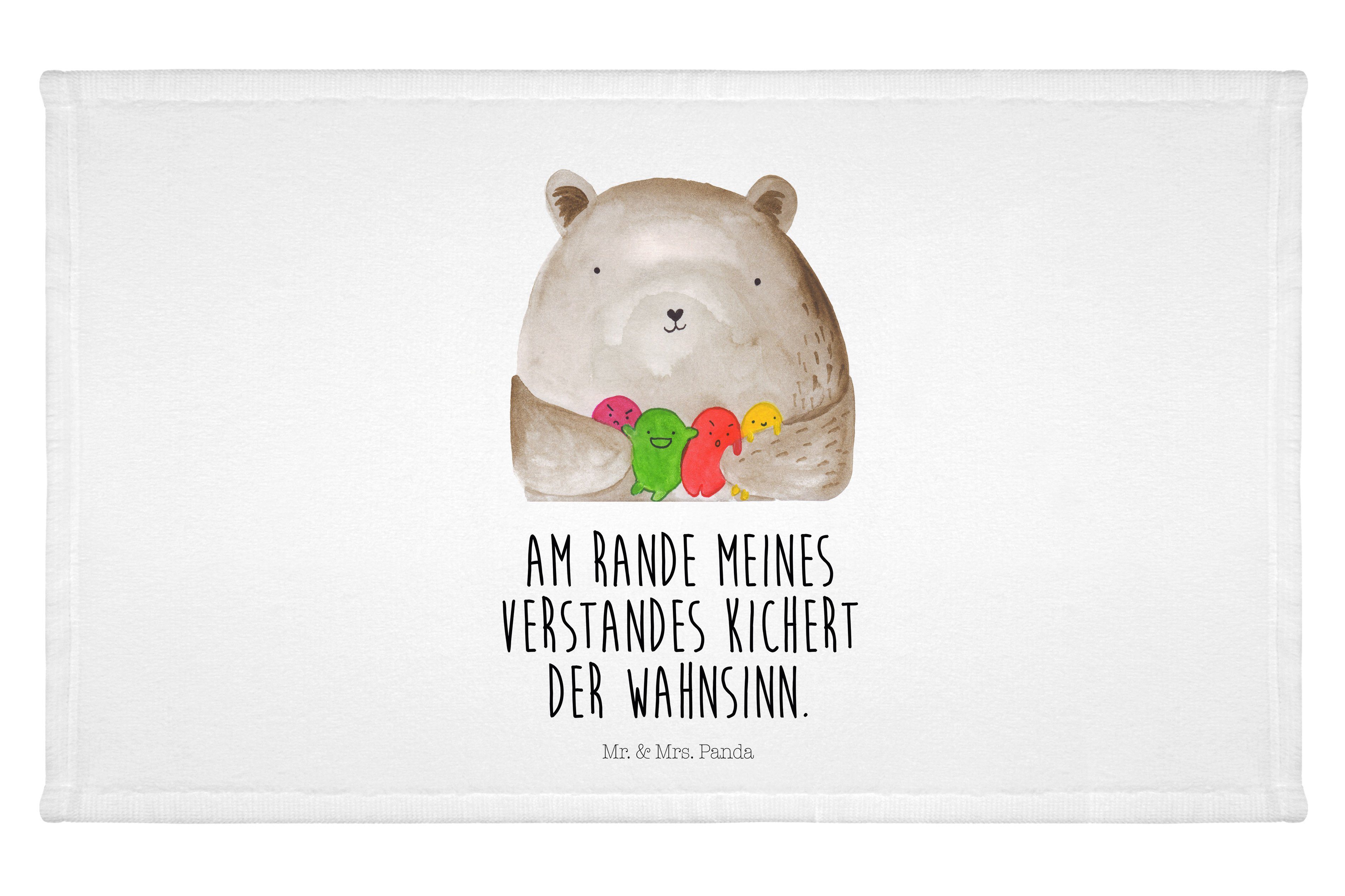 Mr. & Mrs. Panda Handtuch Bär Gefühl - Weiß - Geschenk, Sport Handtuch, Verrückt, Kinder Handtu, (1-St)
