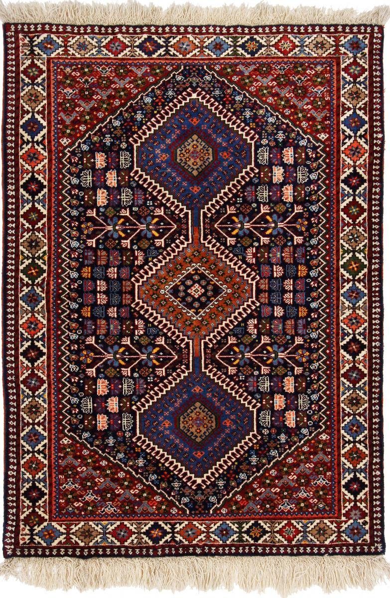 Orientteppich Yalameh Aliabad 106x149 Handgeknüpfter Orientteppich / Perserteppich, Nain Trading, rechteckig, Höhe: 12 mm