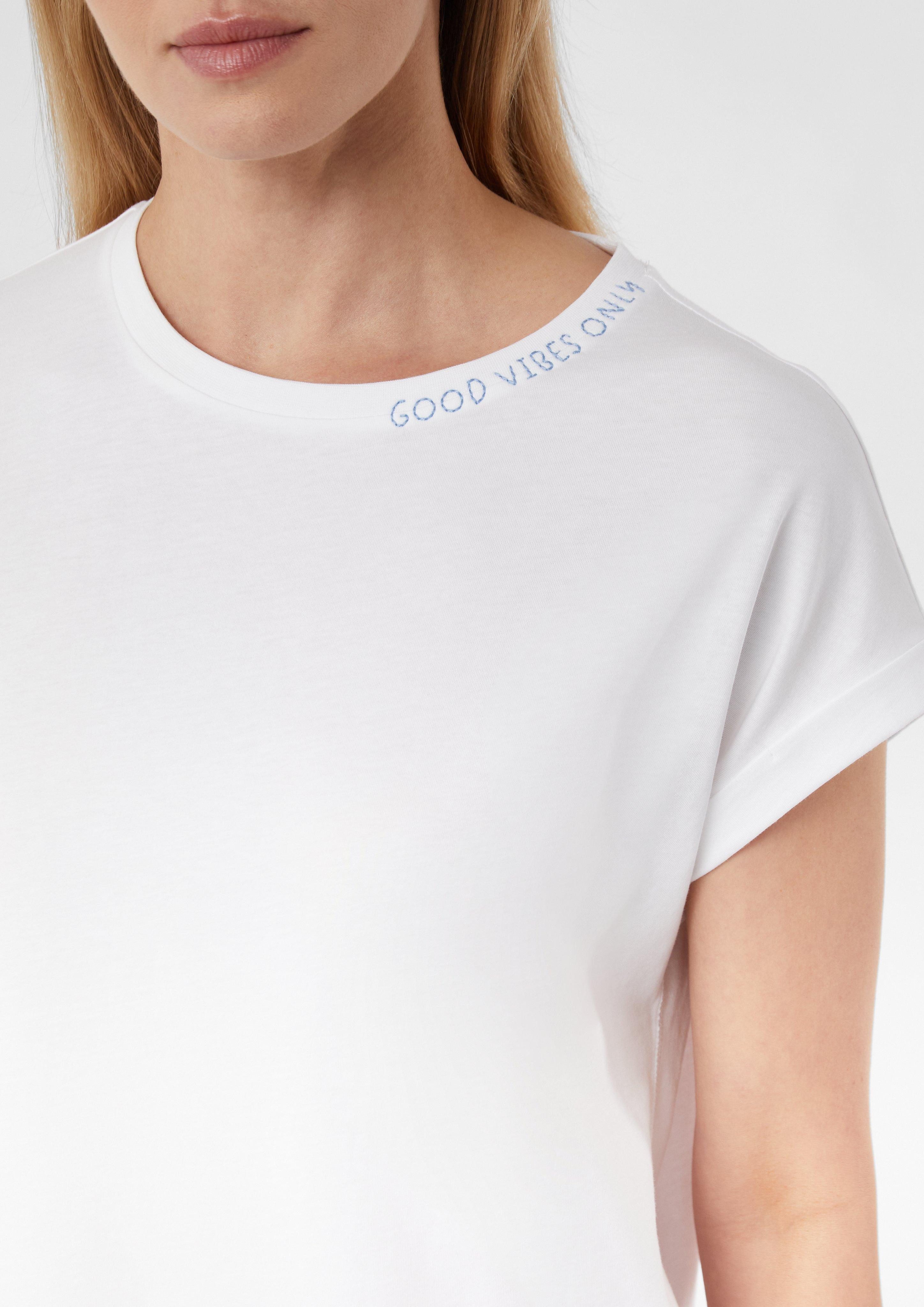 comma casual identity Kurzarmshirt Rundhals-T-Shirt mit günstig online kaufen