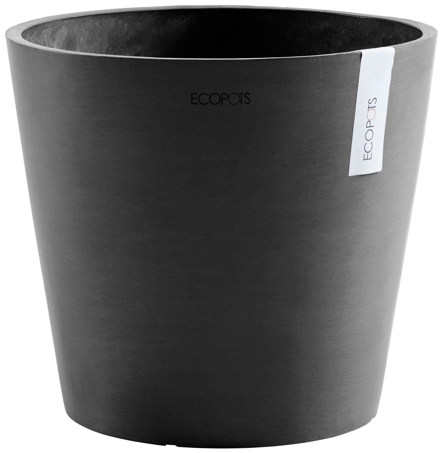 Ecopots Pflanztopf Amsterdam Dunkelgrau Ø 30 cm / Höhe 26,3 cm günstig online kaufen