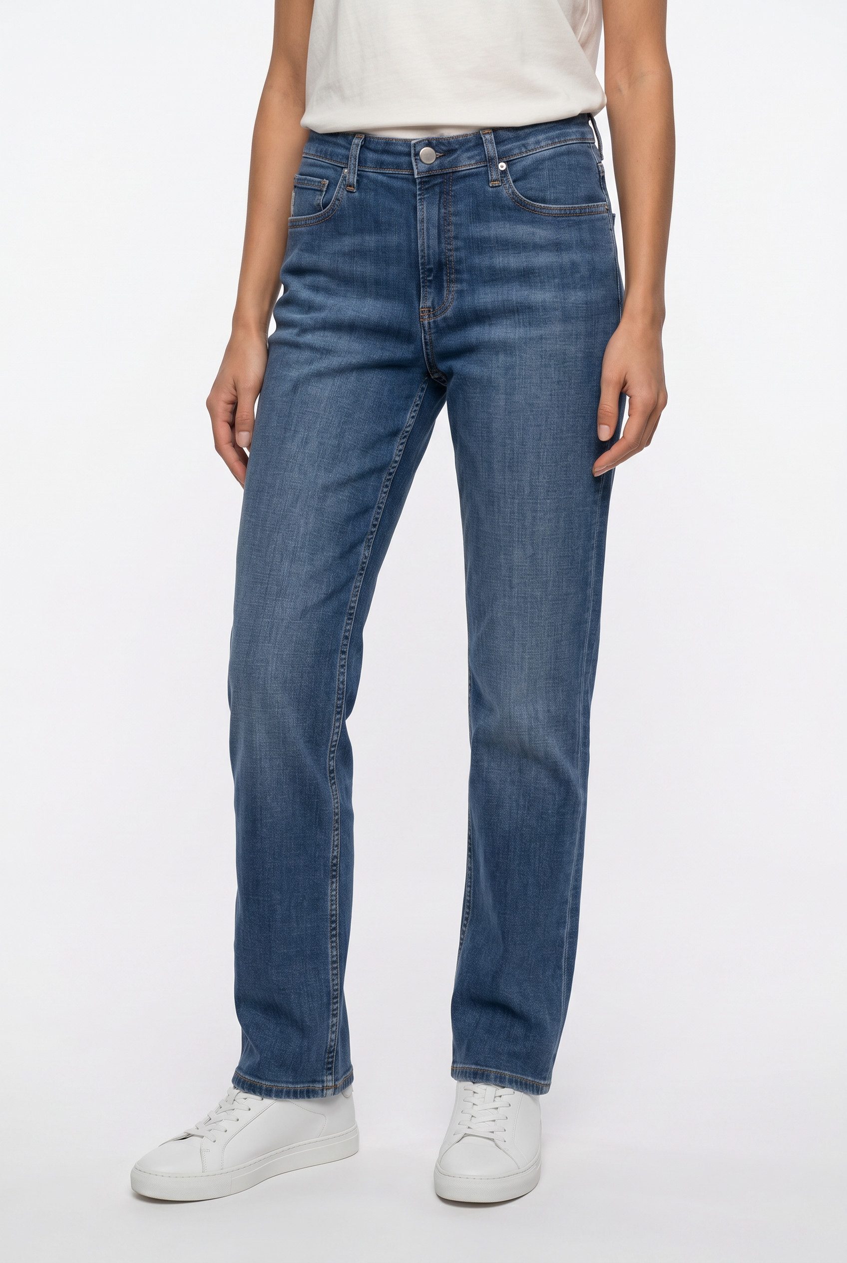 Marc O'Polo DENIM Gerade Jeans Model Olina straight aus hochwertigem Baumwoll-Stretch