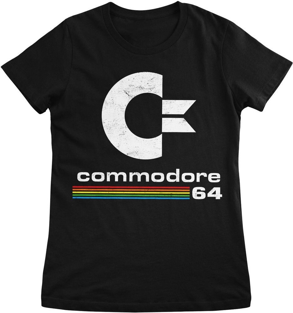 Nintendo T-Shirt Commodore 64 Washed Logo Girly Tee