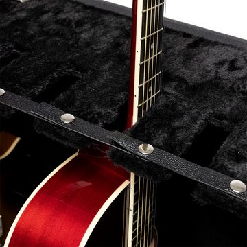Stagg E-Gitarren-Koffer GDC-6 Gitarrenständer Etui für 6 elektrische oder 3 akustische Gita...