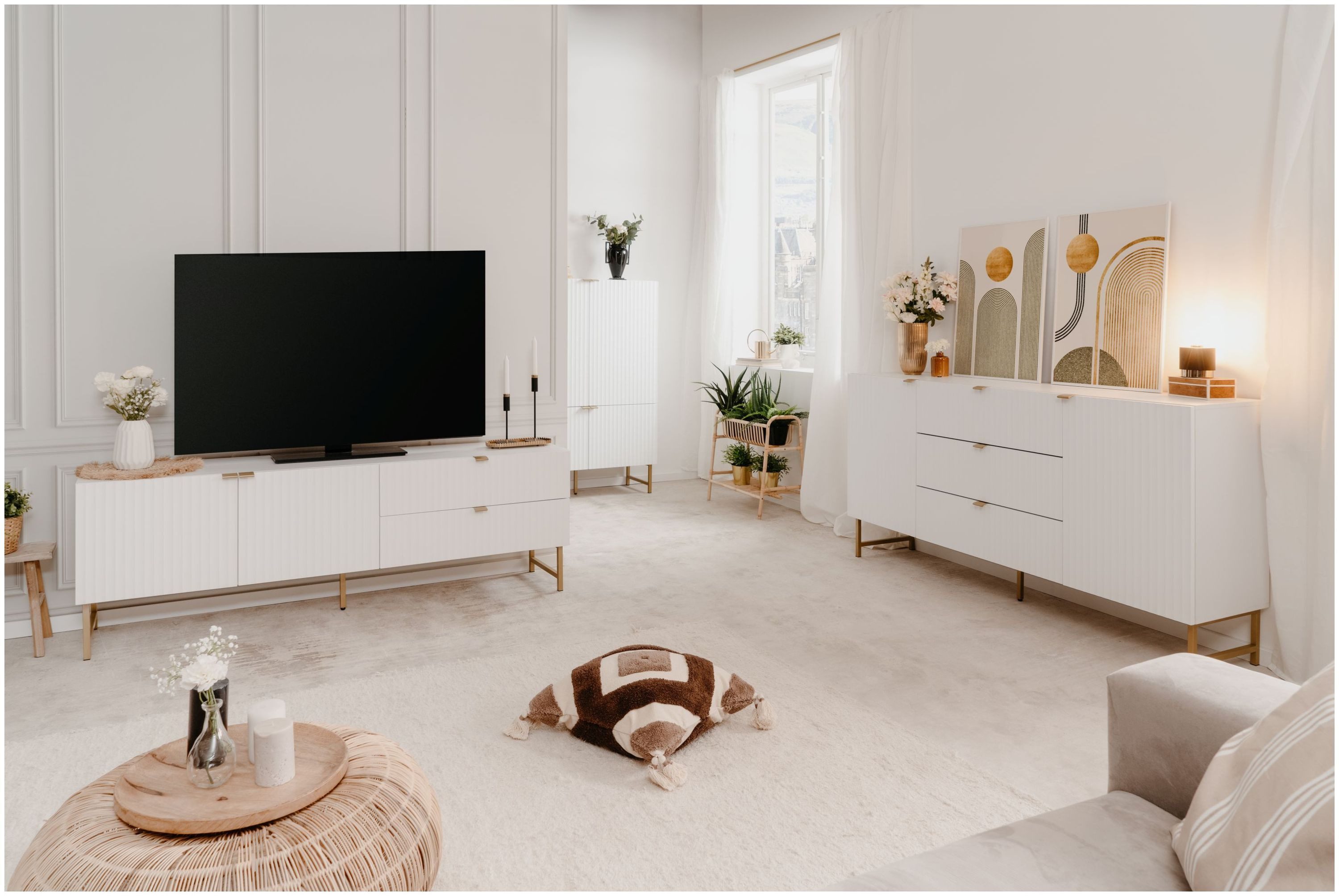 Finori Sideboard, Weiß B x H x T ca. 179 x 90 x 40,5 cm