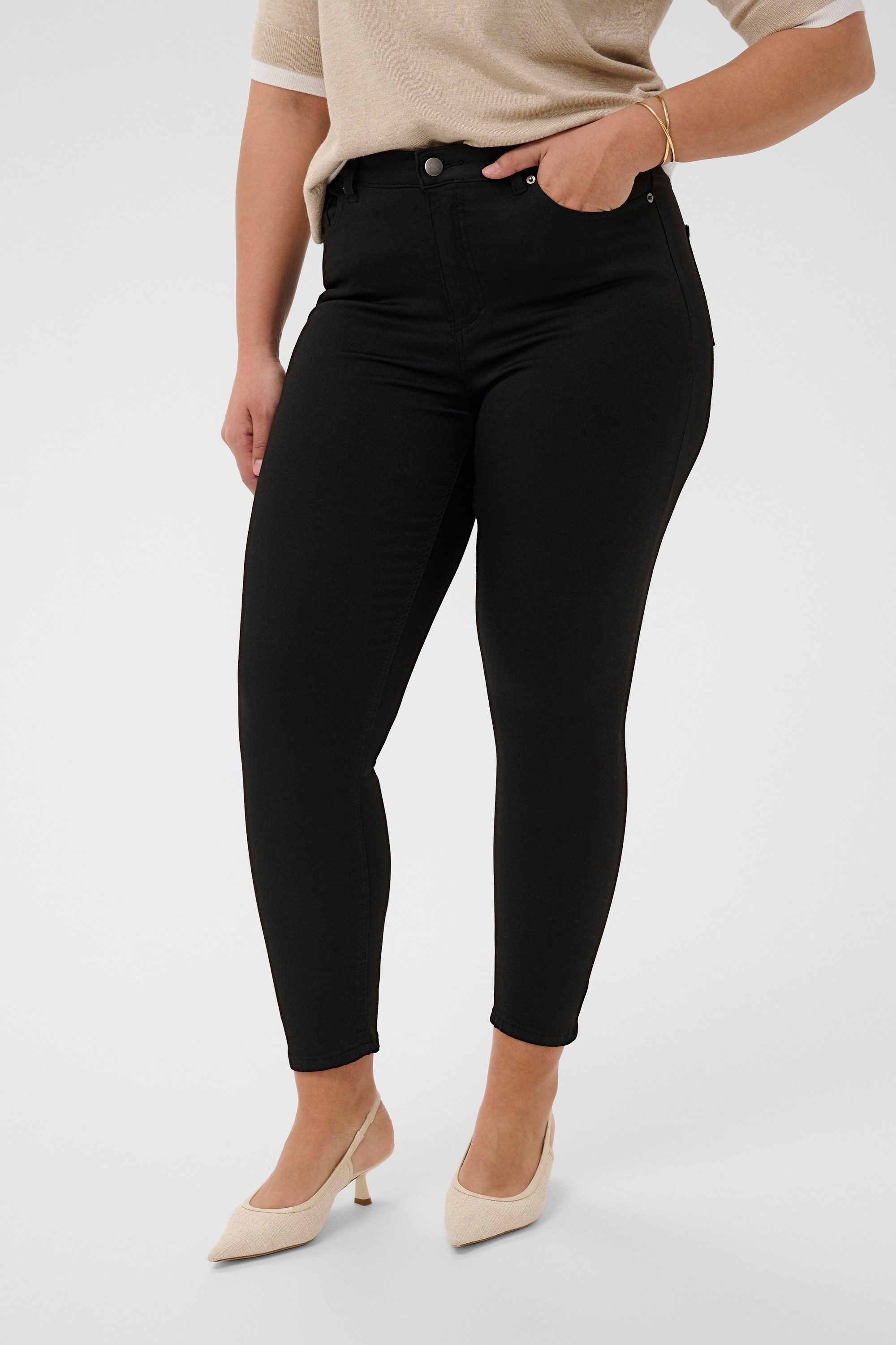 KAFFE Curve Regular-fit-Jeans Jeans KCdina Große Größen