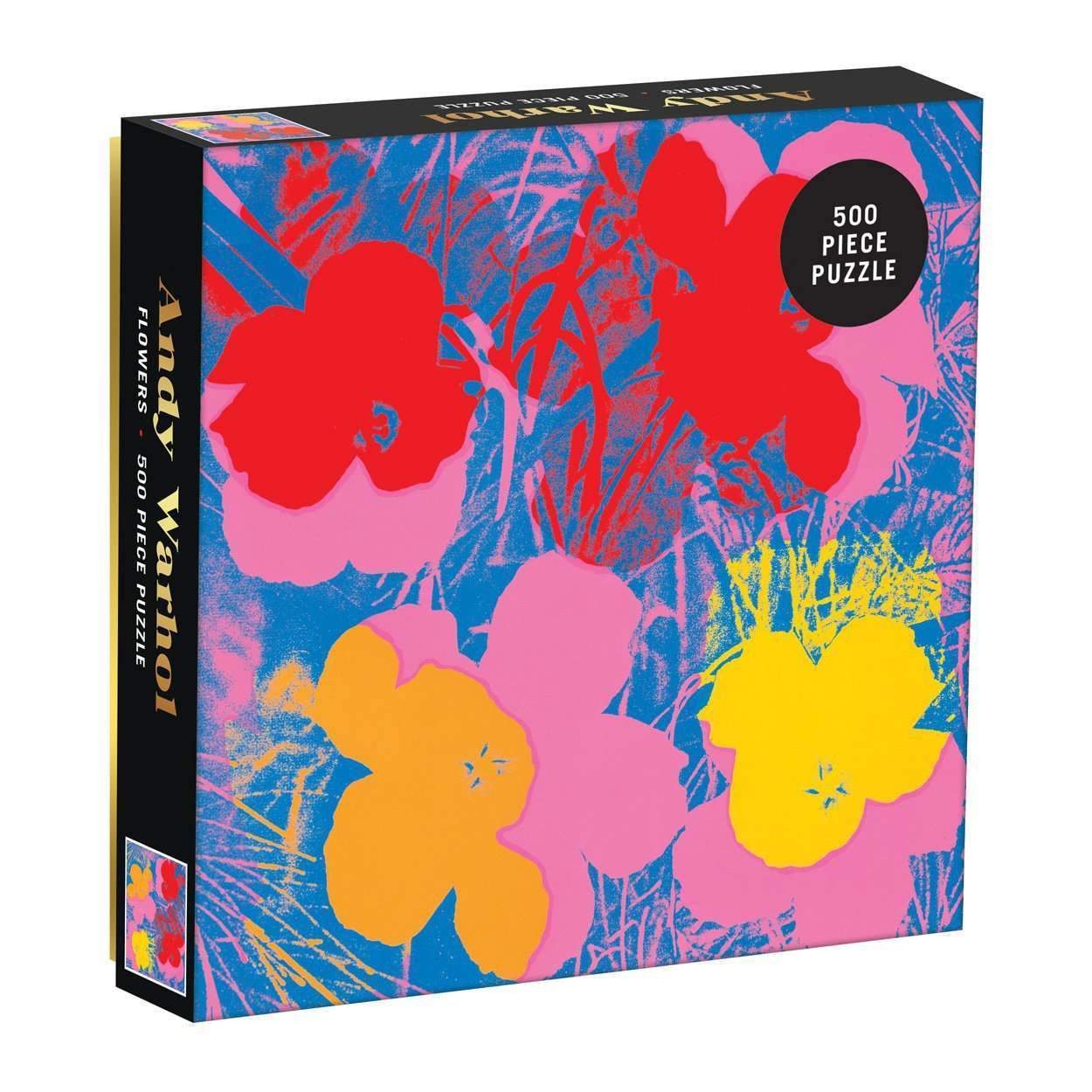 Chronicle Books Puzzle Andy Warhol - Bunte Blumen, Puzzleteile