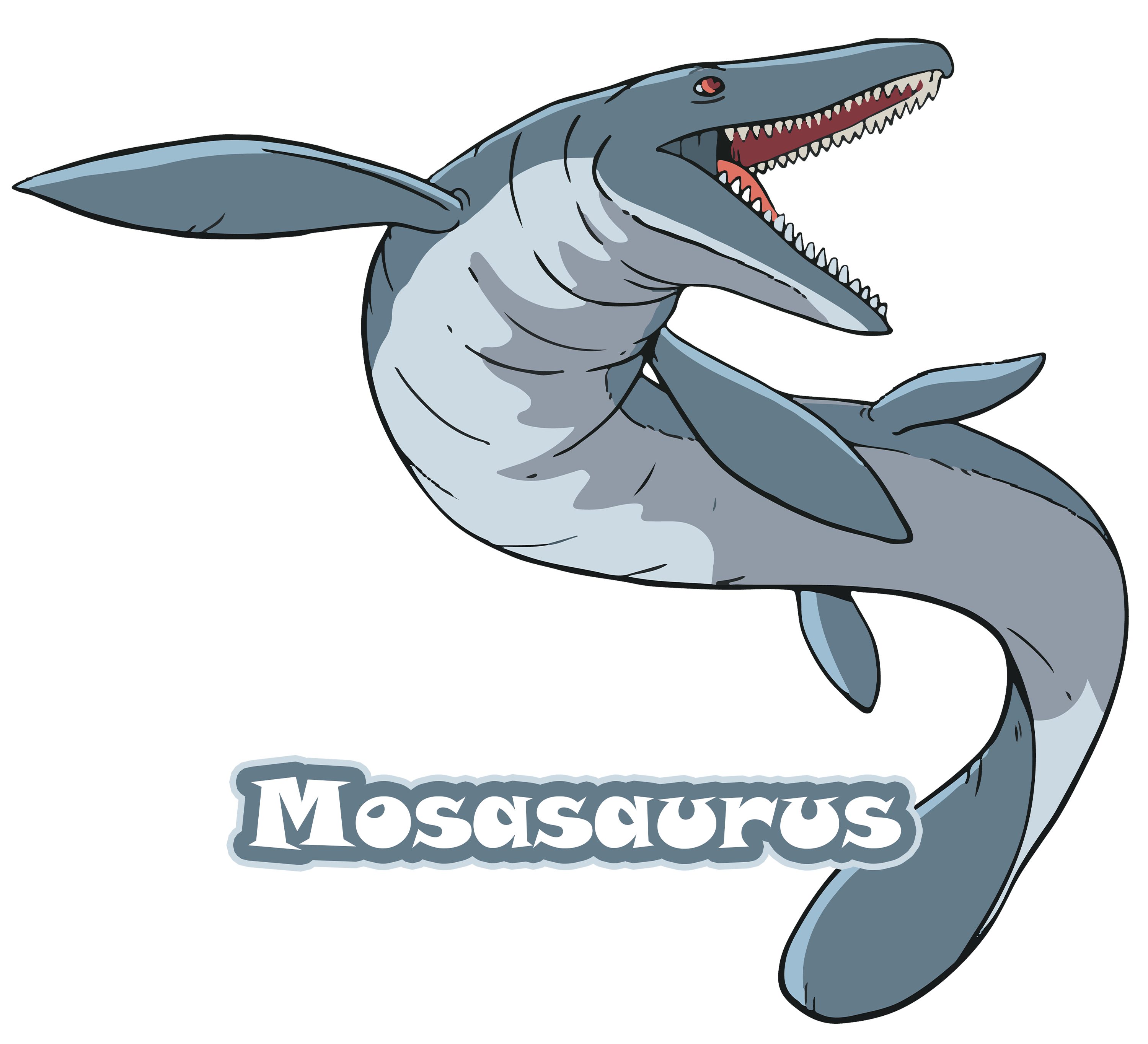 Mosasaurus 100% i51 Baumwolle Dino mit Aufdruck, T-Shirt weiss mit bedrucktes MyDesign24 Kinder T-Shirt