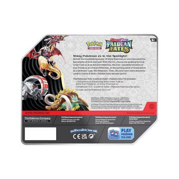 The Pokémon Company International Sammelkarte Karmesin & Purpur 4.5 - Paldean Fates - Tin Box US Bundle