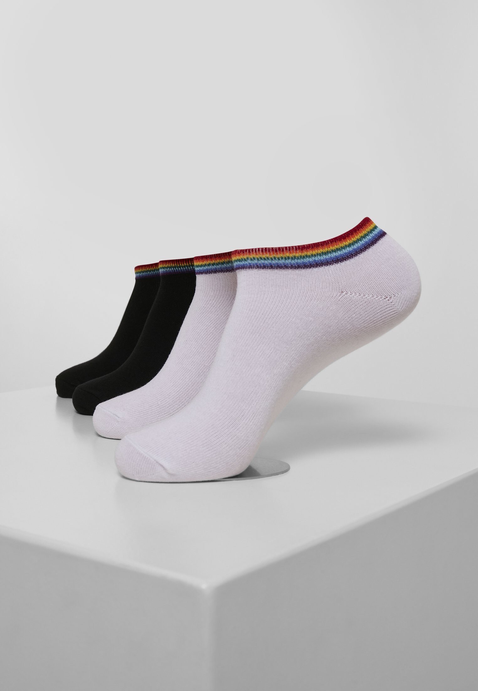 URBAN CLASSICS Freizeitsocken Accessoires Rainbow Socks No Show 4-Pack (1-Paar)