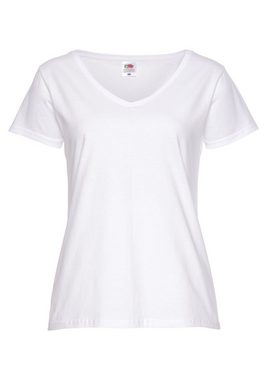 Fruit of the Loom V-Shirt Lady-Fit Valueweight V-Neck (Packung, 2-tlg., 2er-Pack)