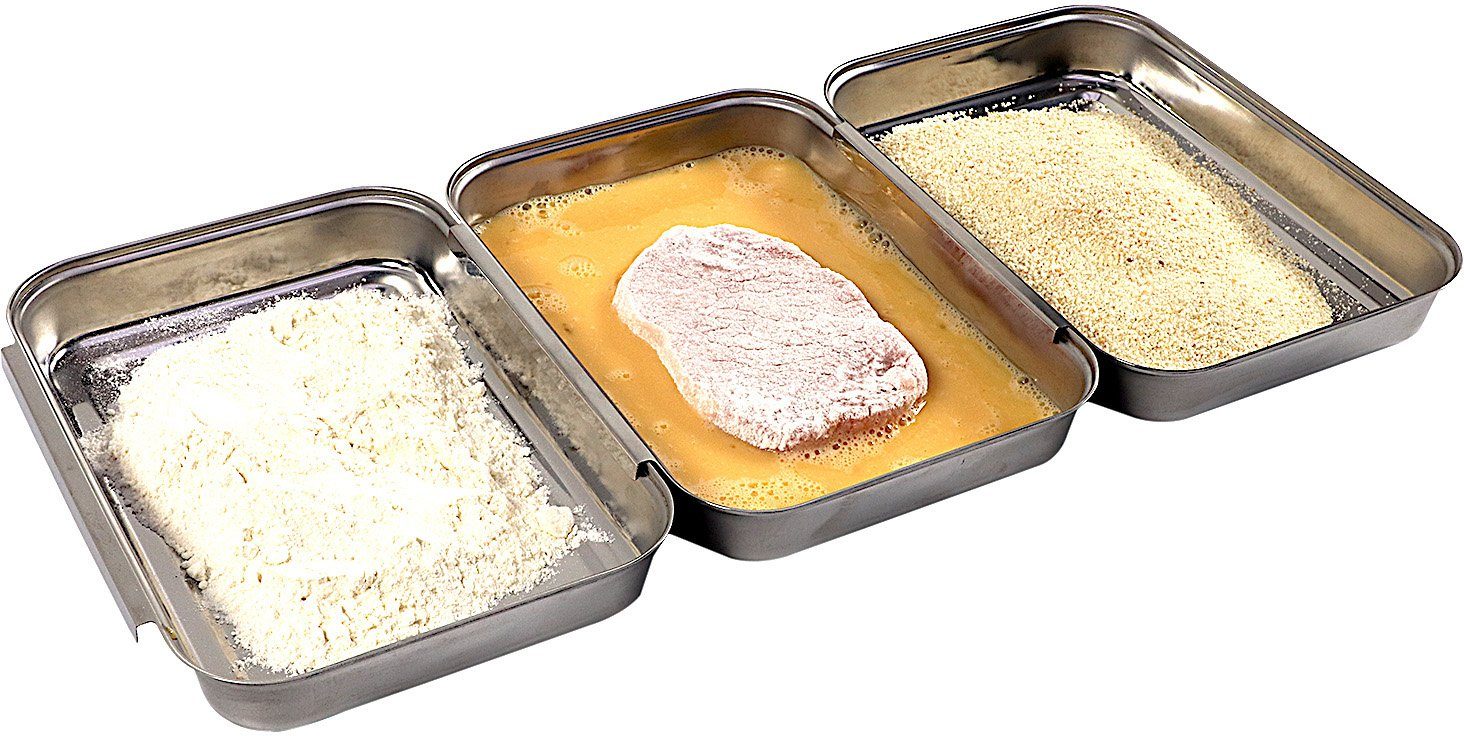 APS Panierschale, Edelstahl, (Set, 3-tlg), (Panier-Set), problemlose Reinigung, spülmaschinengeeignet
