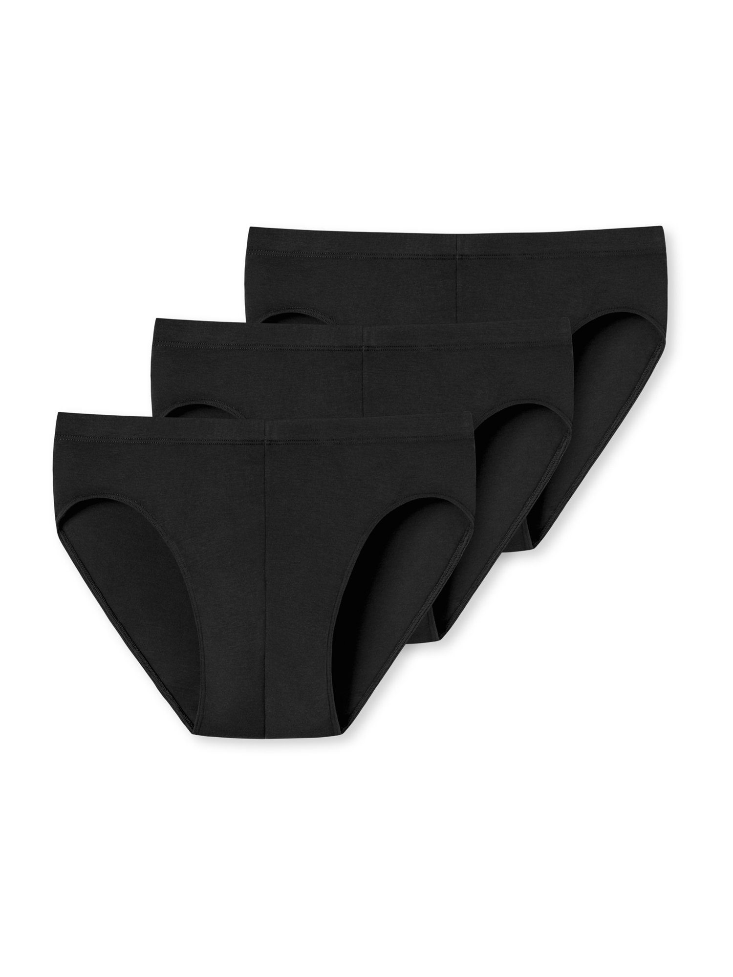 Schiesser Minislip 3-Pack 'Single Jersey' (3-St) schwarz