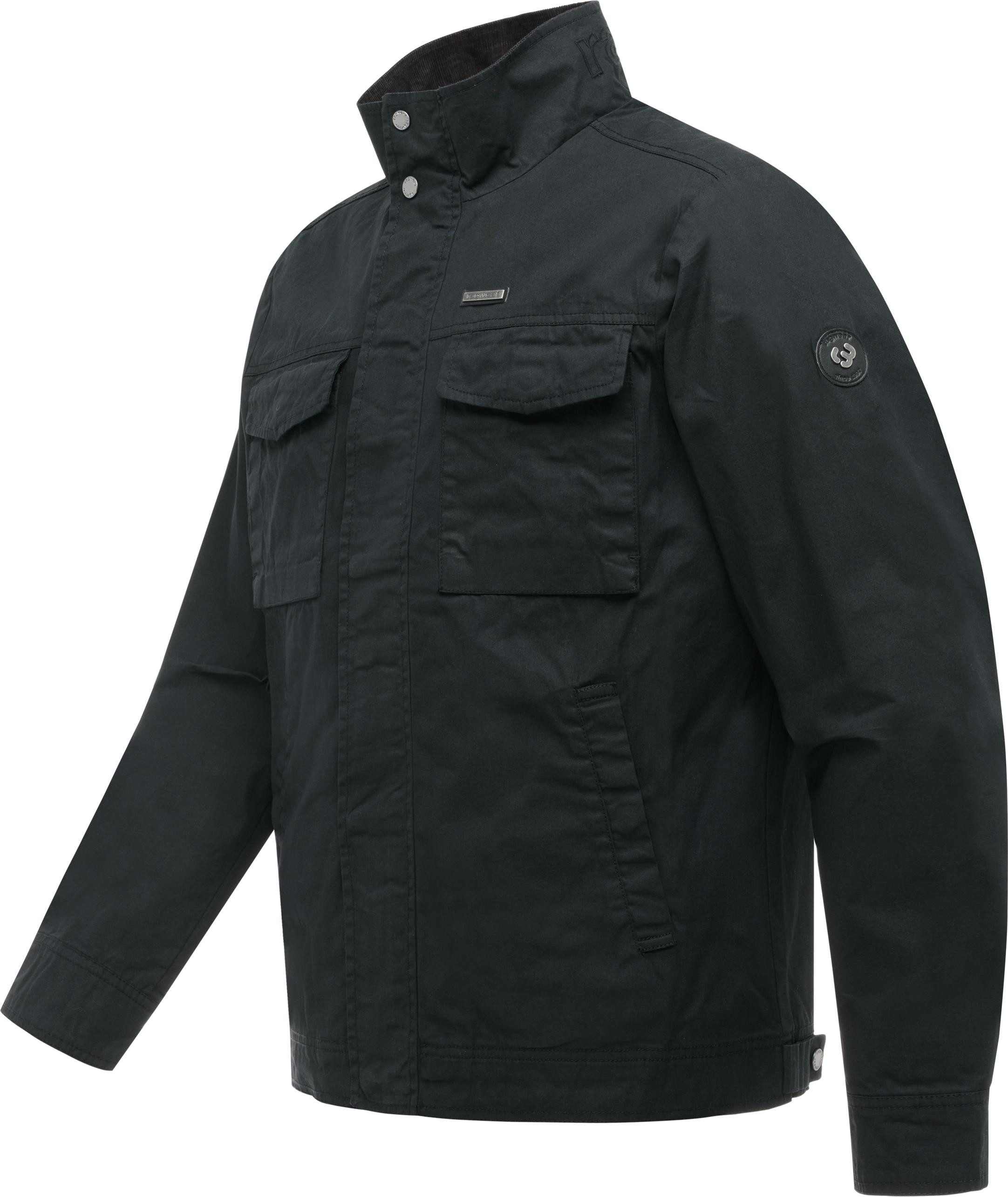 Ragwear Anorak Murpho Vintage Geradlinige Übergangsjacke mit Brusttaschen