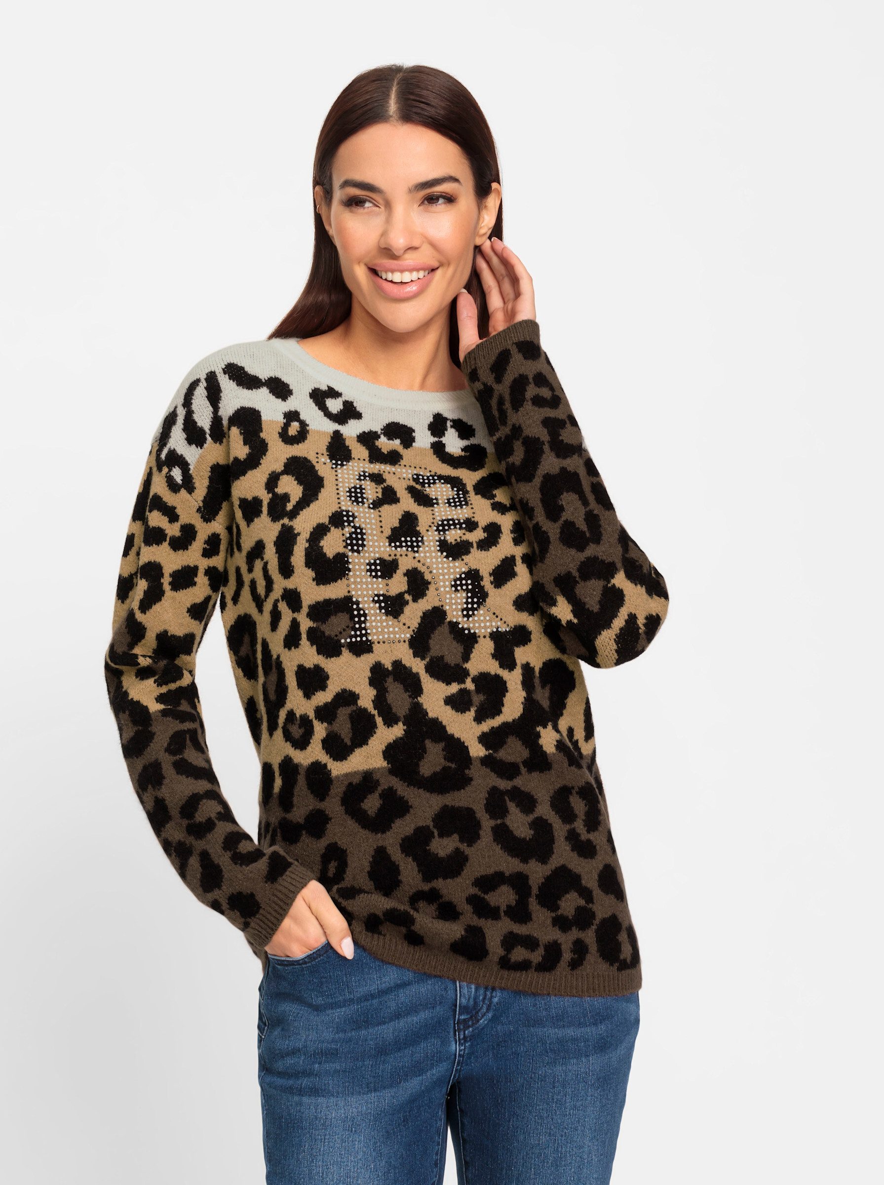 heine Strickpullover Jacquard-Pullover günstig online kaufen