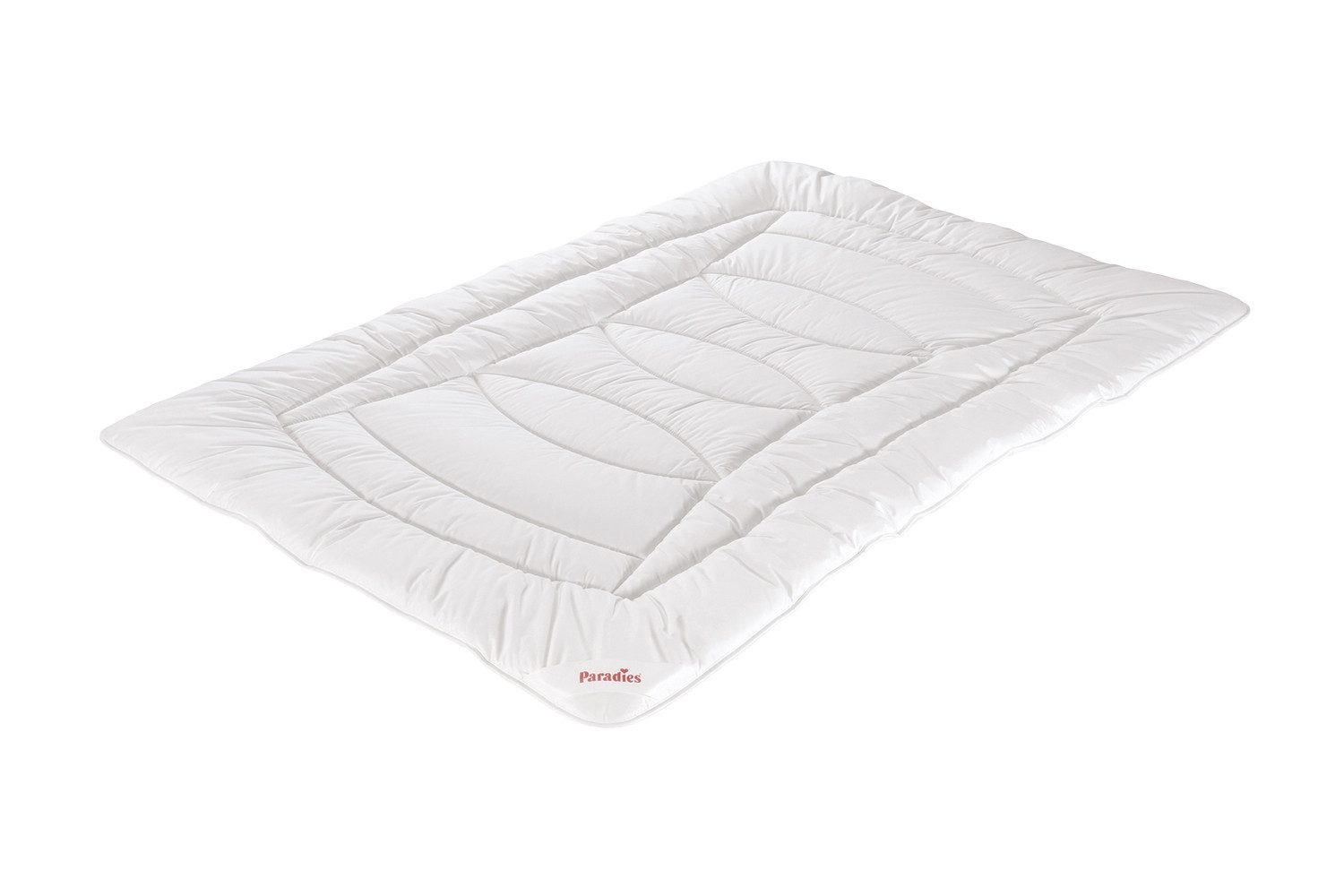 Paradies Baumwollbettdecke NIMA, 135 x 200 cm, Weiß, Textilfaserfüllung, Füllung: Polyester, Lyocell, Bezug: Bio Baumwolle