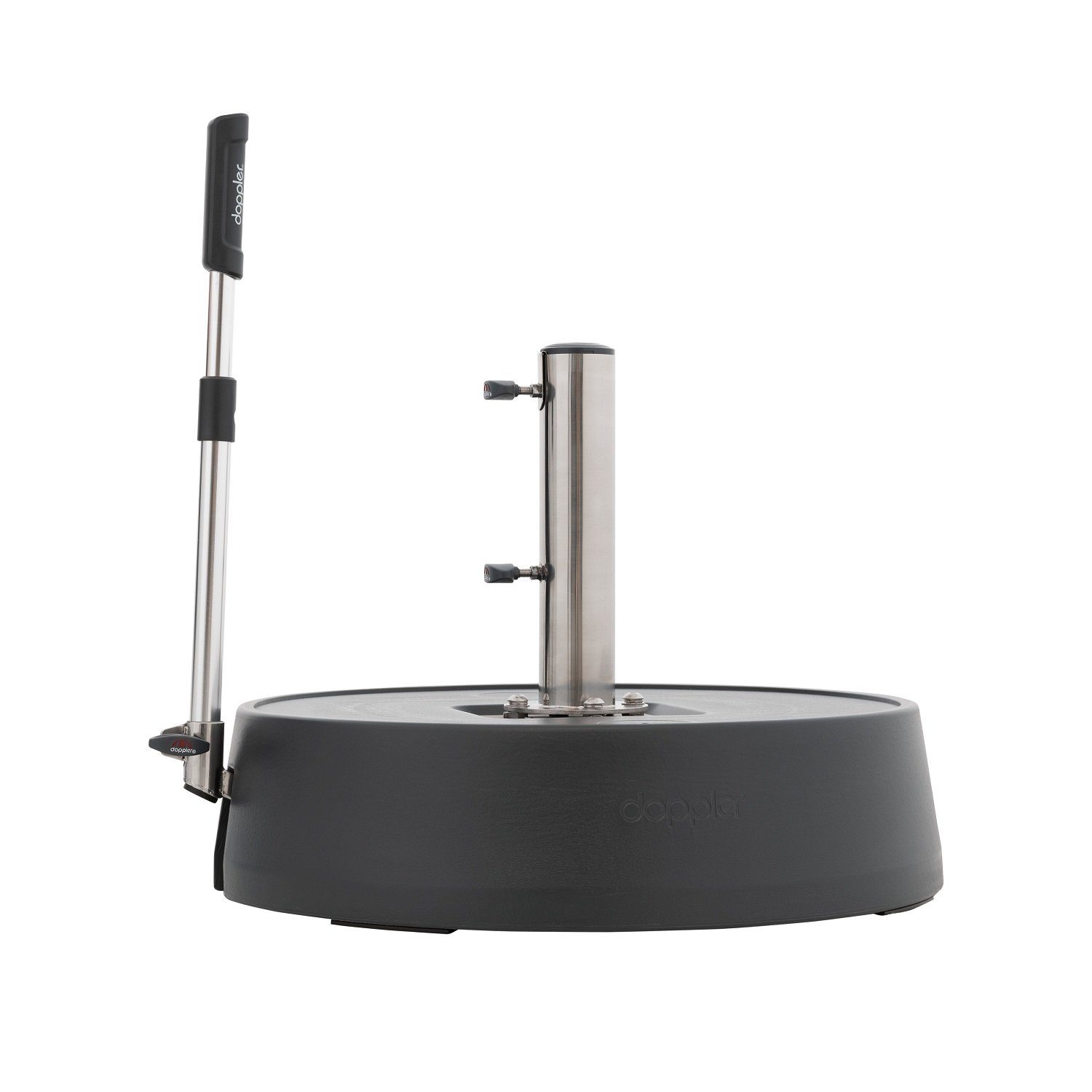 doppler® Betonschirmständer Doppler Rollsockel Standfuß Schirmfuß EASY MOVE SWITCH 50 kg