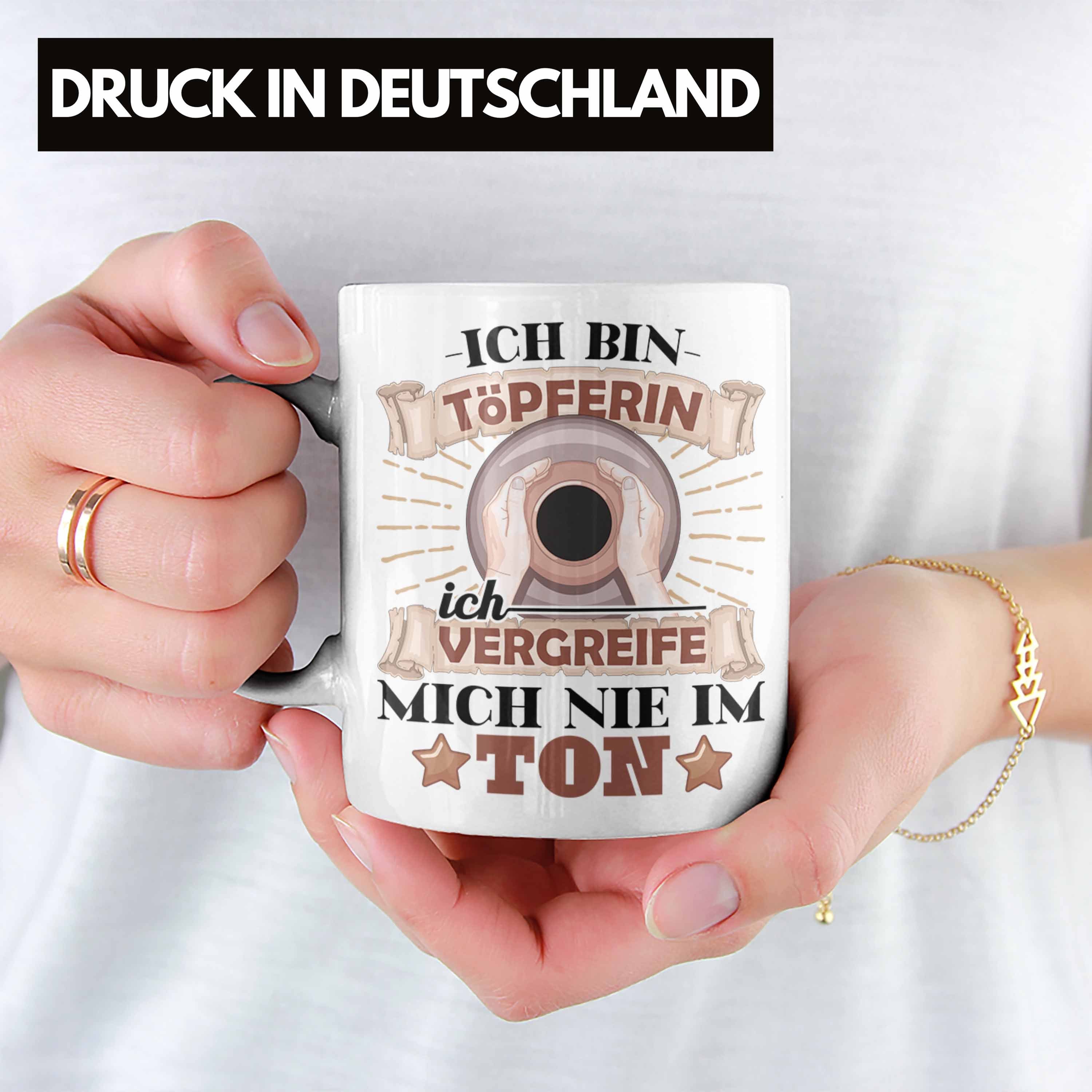 Trendation Ich Nicht Vergreife Tasse Töpfern Tasse Weiss Im Mich Geschenk Ton Töpferin